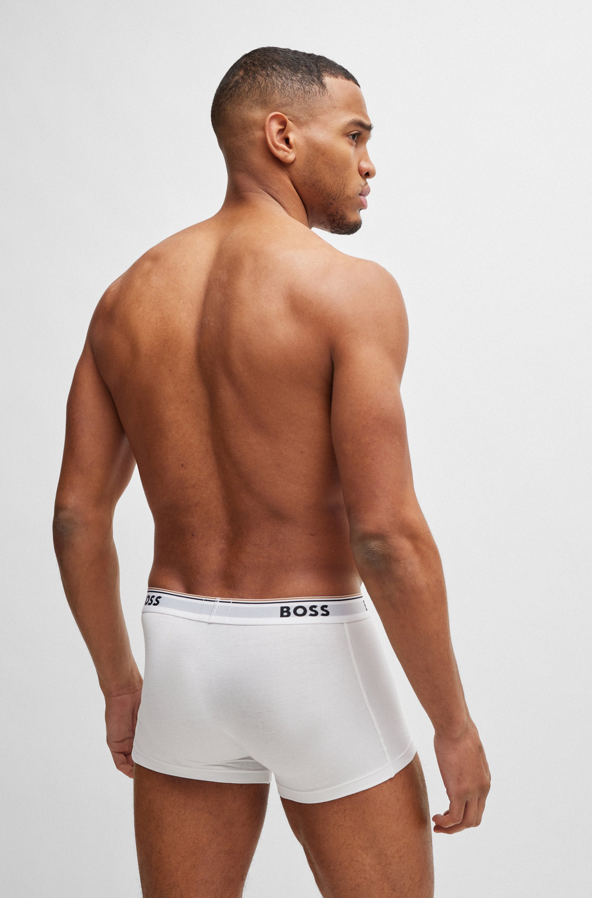 BOSS Boxer »TRUNK 3 PACK«, (3 St.), BOSS Schriftzug auf dem Bund