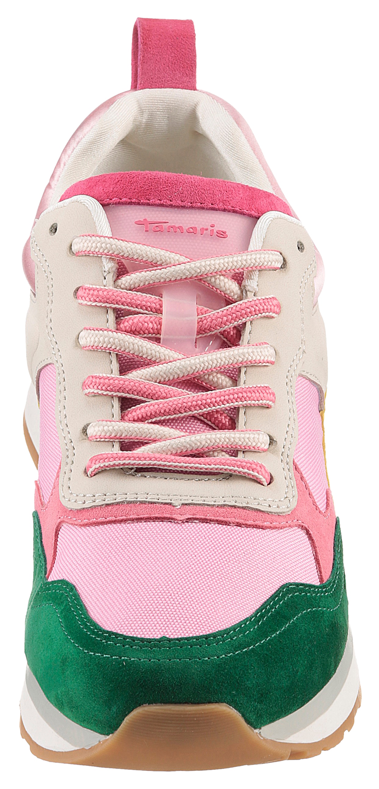 Tamaris Sneaker, Freizeitschuh, Halbschuh, Schnürschuh mit bunten Kontrastbesätzen