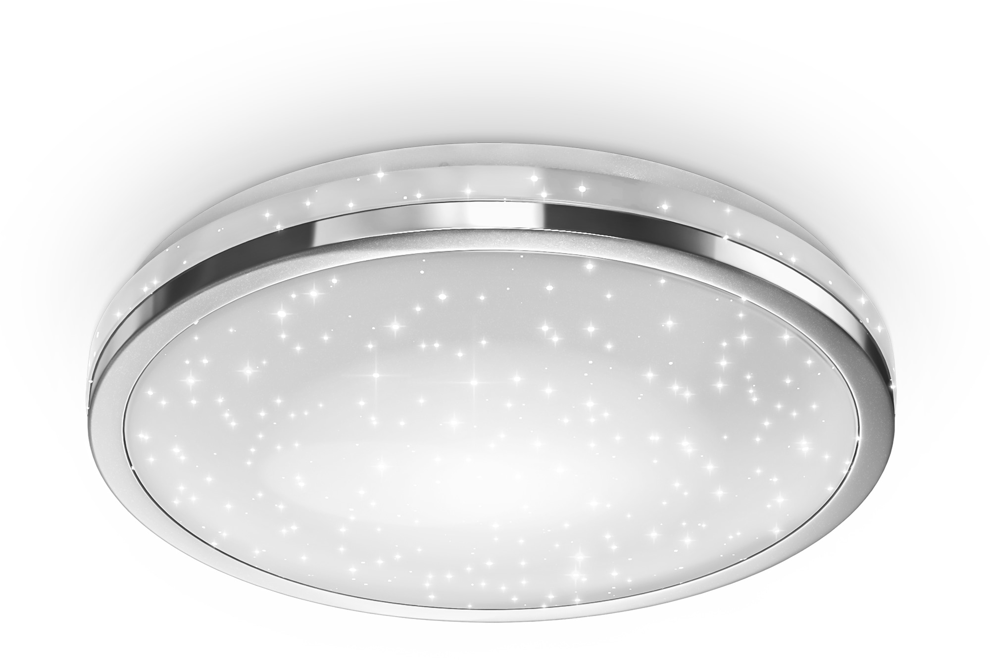 flammig-flammig, Platine LED 1 B.K.Licht OTTO mit Sternendekor, neutralweiß Deckenlampe bei 1500lm, Deckenleuchte, LED 15W