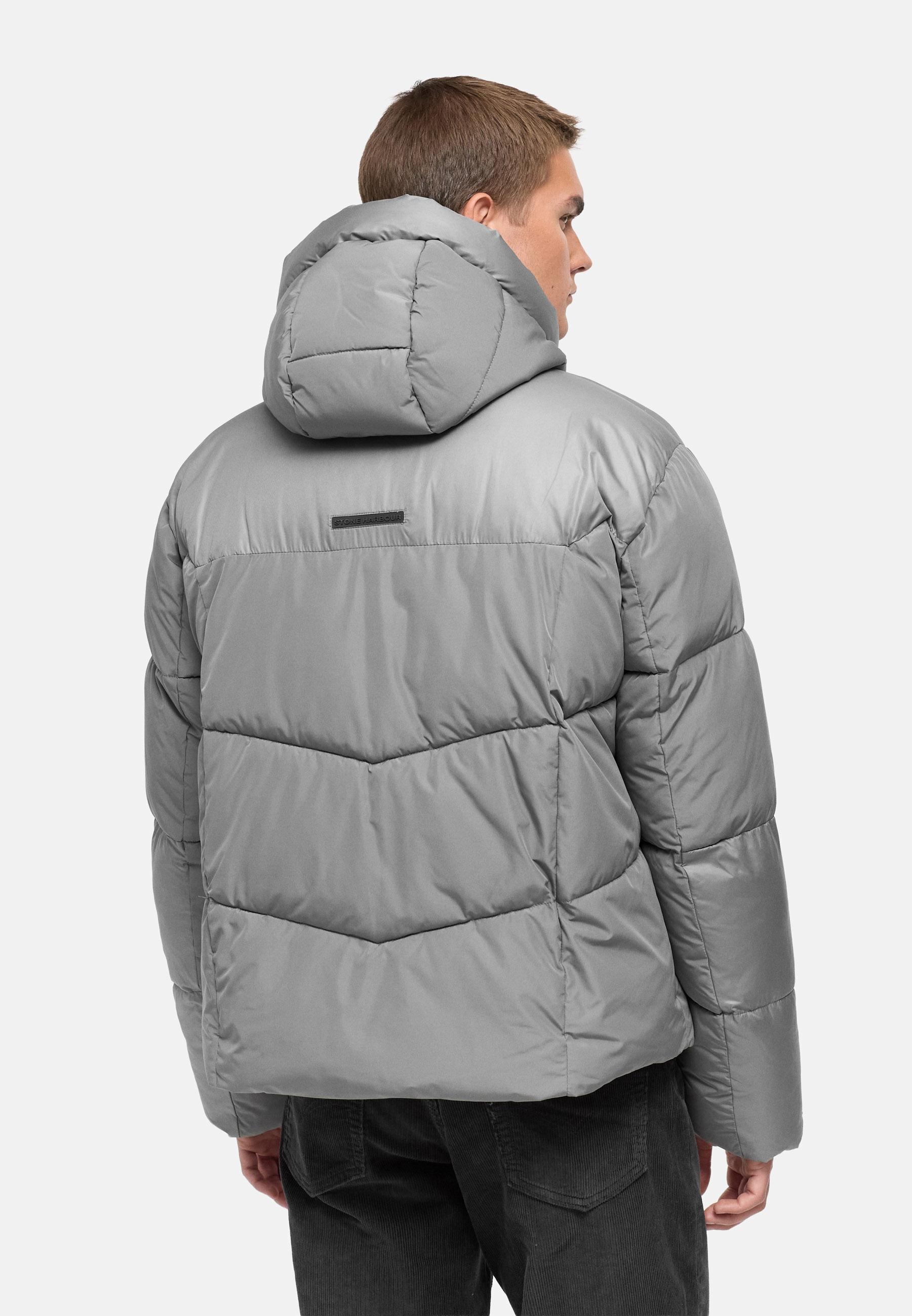 Stone Harbour Steppjacke »Steppjacke Kiaan XX« mit Kapuze Warme Herren Winterjacke in Materialmix