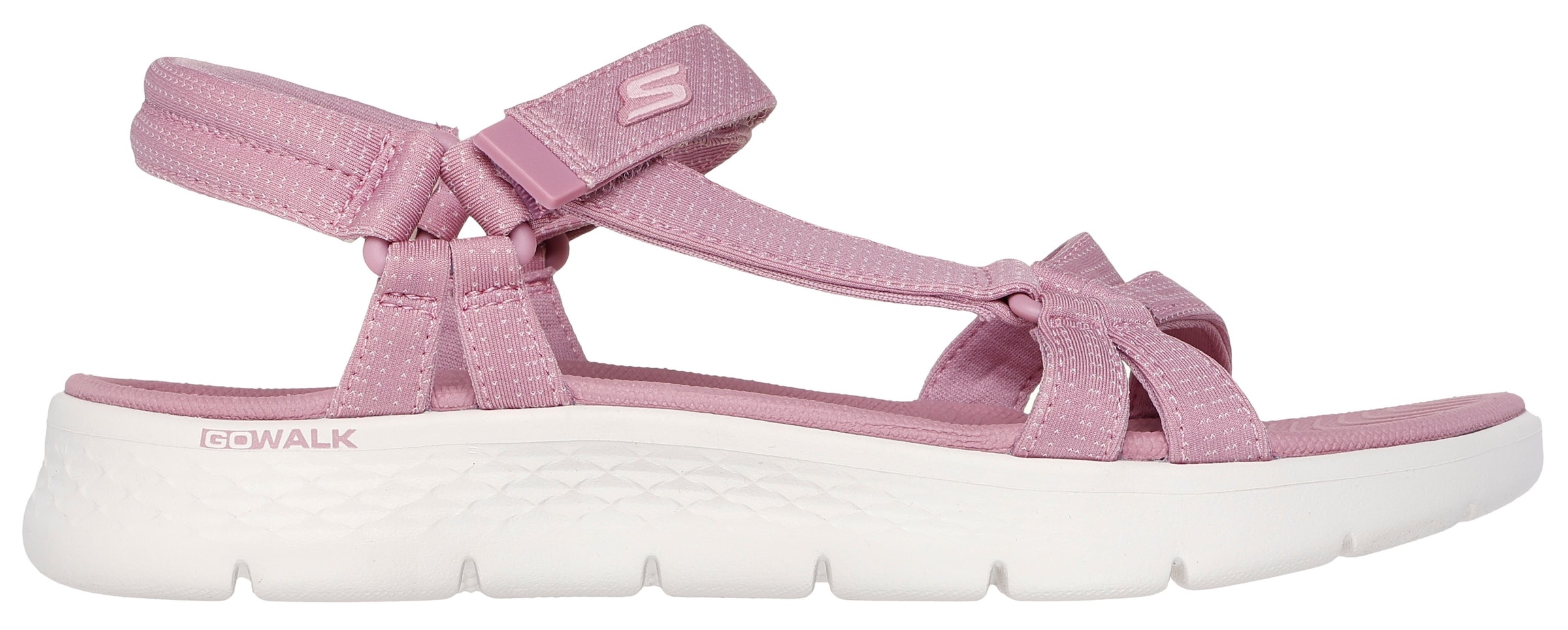 Skechers Sandale »GO WALK FLEX SANDAL-SUBLIME-X«, Sommerschuh, Sandalette, Klettschuh, mit Goga Mat Footbed