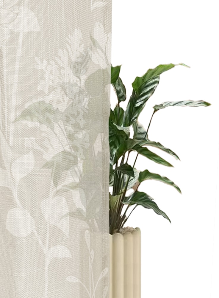 OTTO home Gardine »Linnah« Ösen 1 Stk. tlg. halbtransparent, strukturiert, Wohnzimmer, Schlafzimmer, Esszimmer,