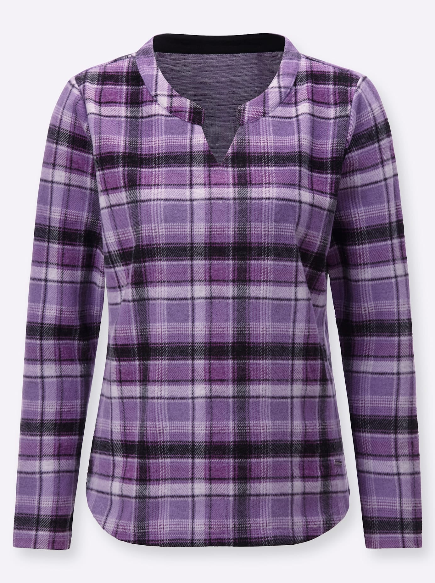 Casual Looks Langarmshirt »Jacquard-Shirt«, (1 tlg.)