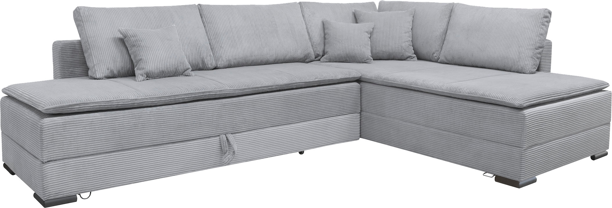 INOSIGN Ecksofa, inklusive Bettfunktion und Bettkasten