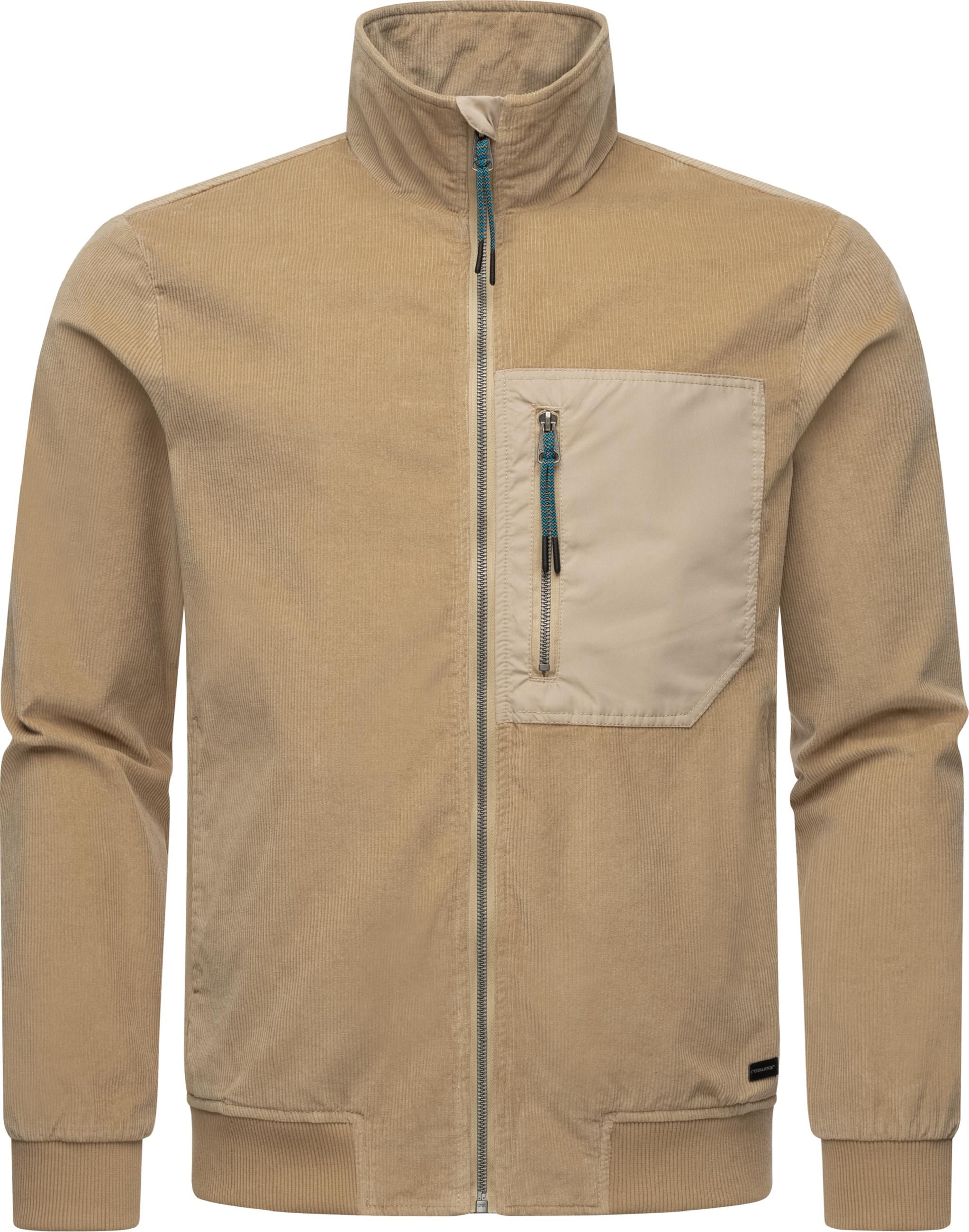 Ragwear Cordjacke »Cordjacke Corler«, ohne Kapuze, Stylische Herren Jacke aus Cord im modischen Utility-Look