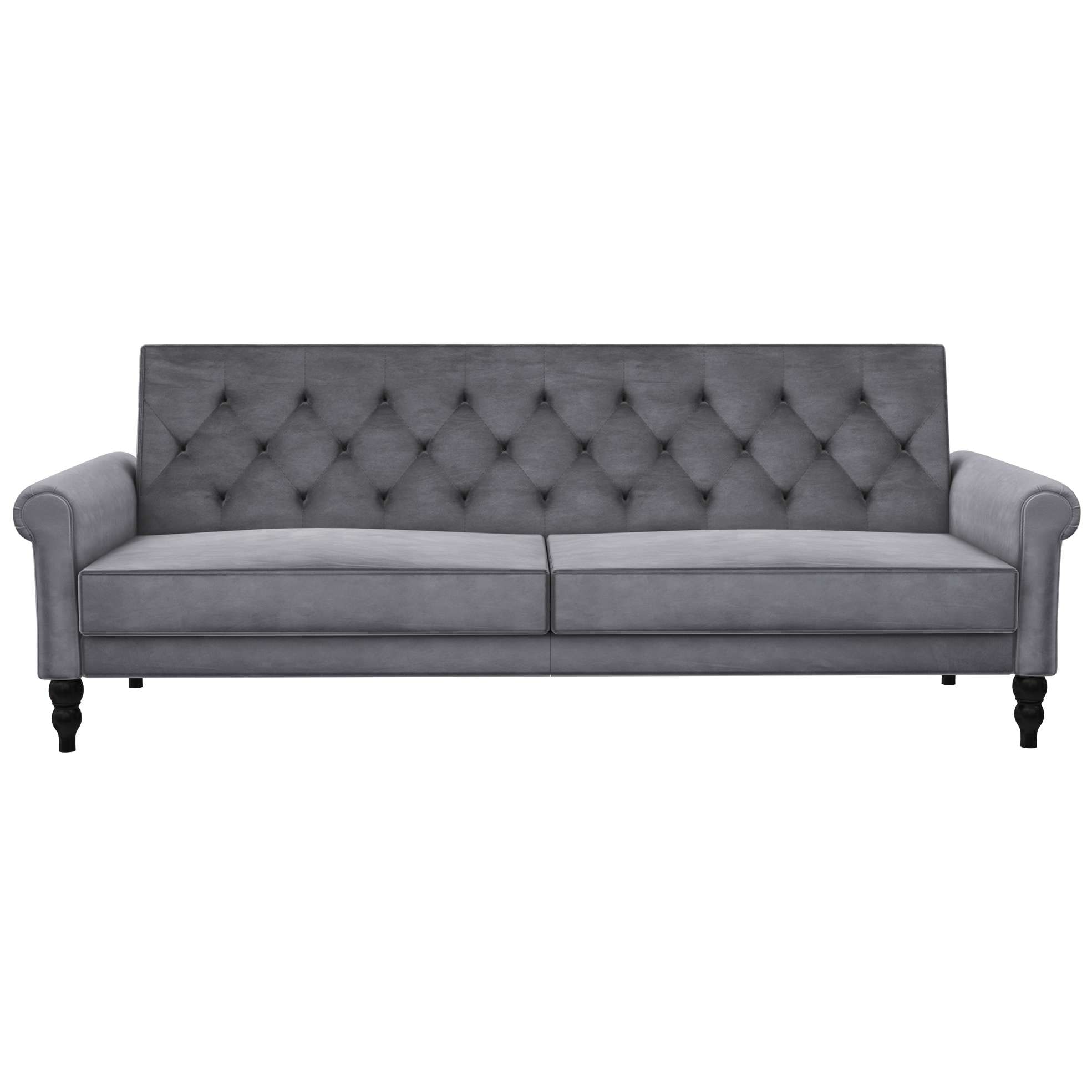 Dorel Home 3-Sitzer »Tyne«, Schlafsofa 222 cm, Bettfunktion (110/190cm), pflegeleichter Velours