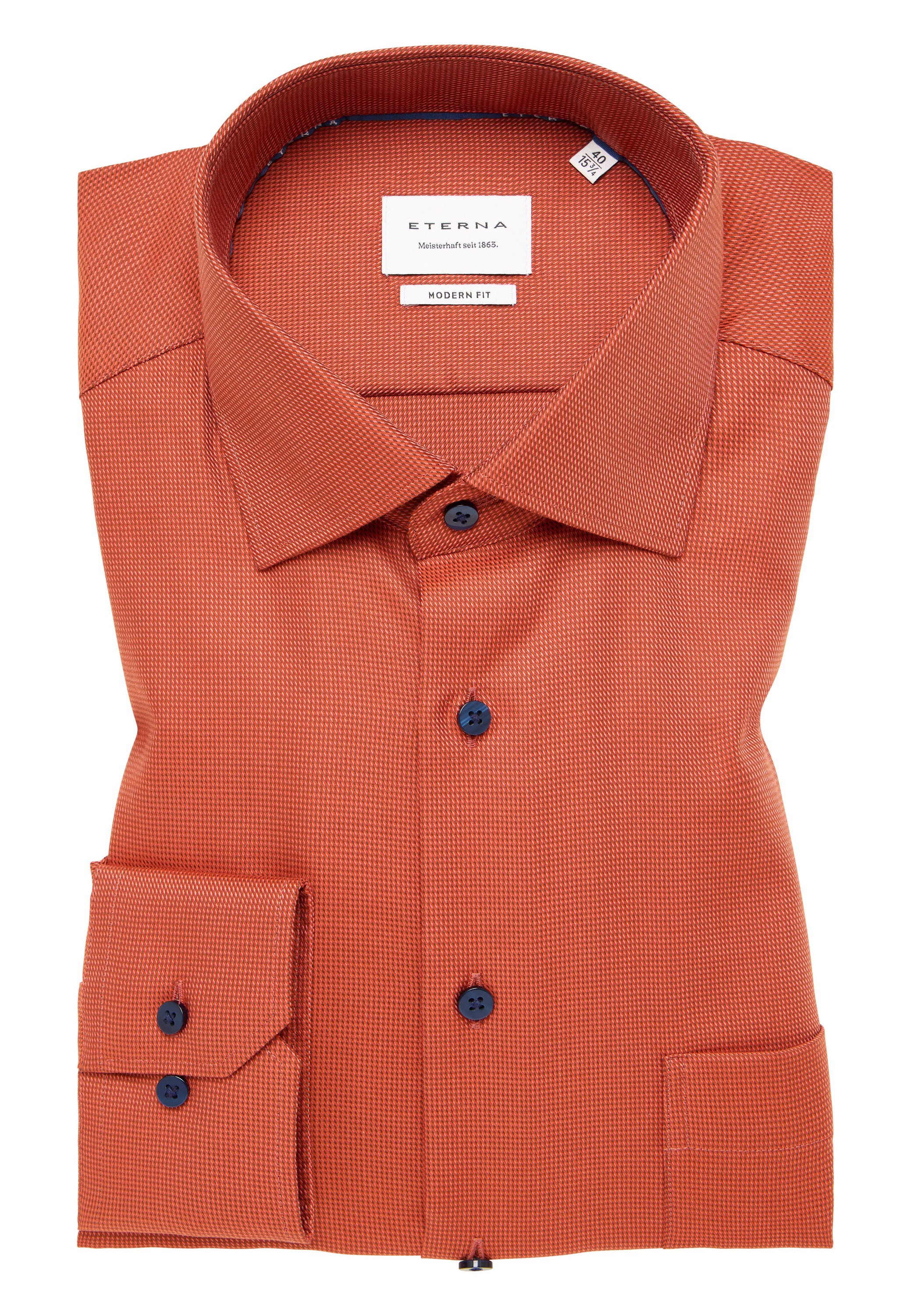 Eterna Langarmhemd »MODERN FIT«, NON IRON (bügelfrei)