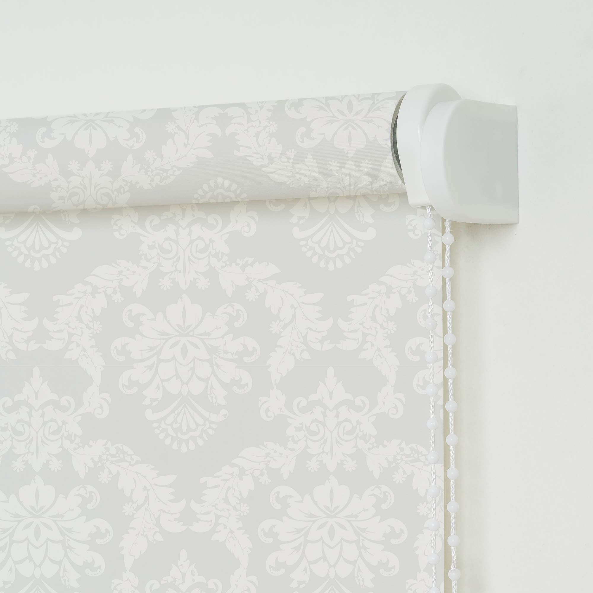 Liedeco Seitenzugrollo »Seitenzugrollo Design Ornament« transparent ohne Bohren freihängend Lichtdurchlässig mit Sichschutz, flexibel montierbar