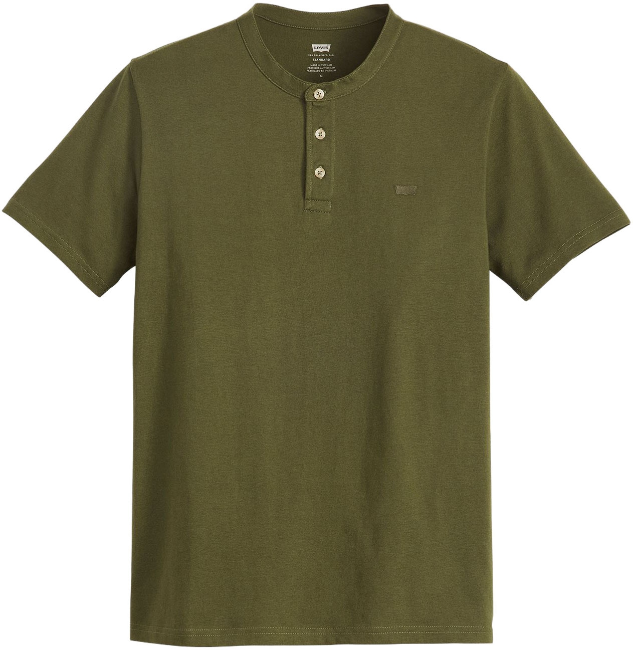 Levi's® Henleyshirt, mit Logo Stickerei