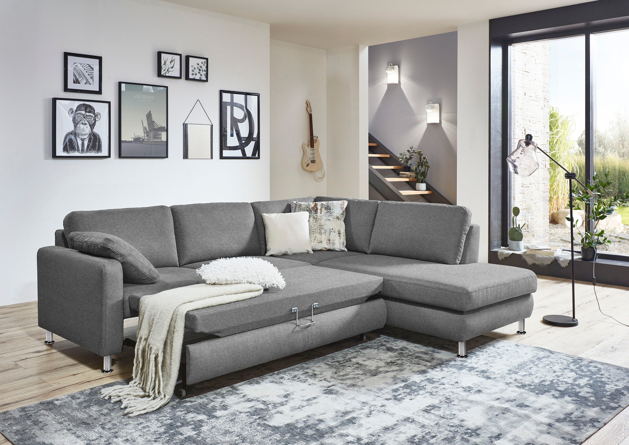 Die PlanBar Ecksofa »MP-IN19027 L-Form«, wahlweise mit Bettfunktion, mit Kaltschaum