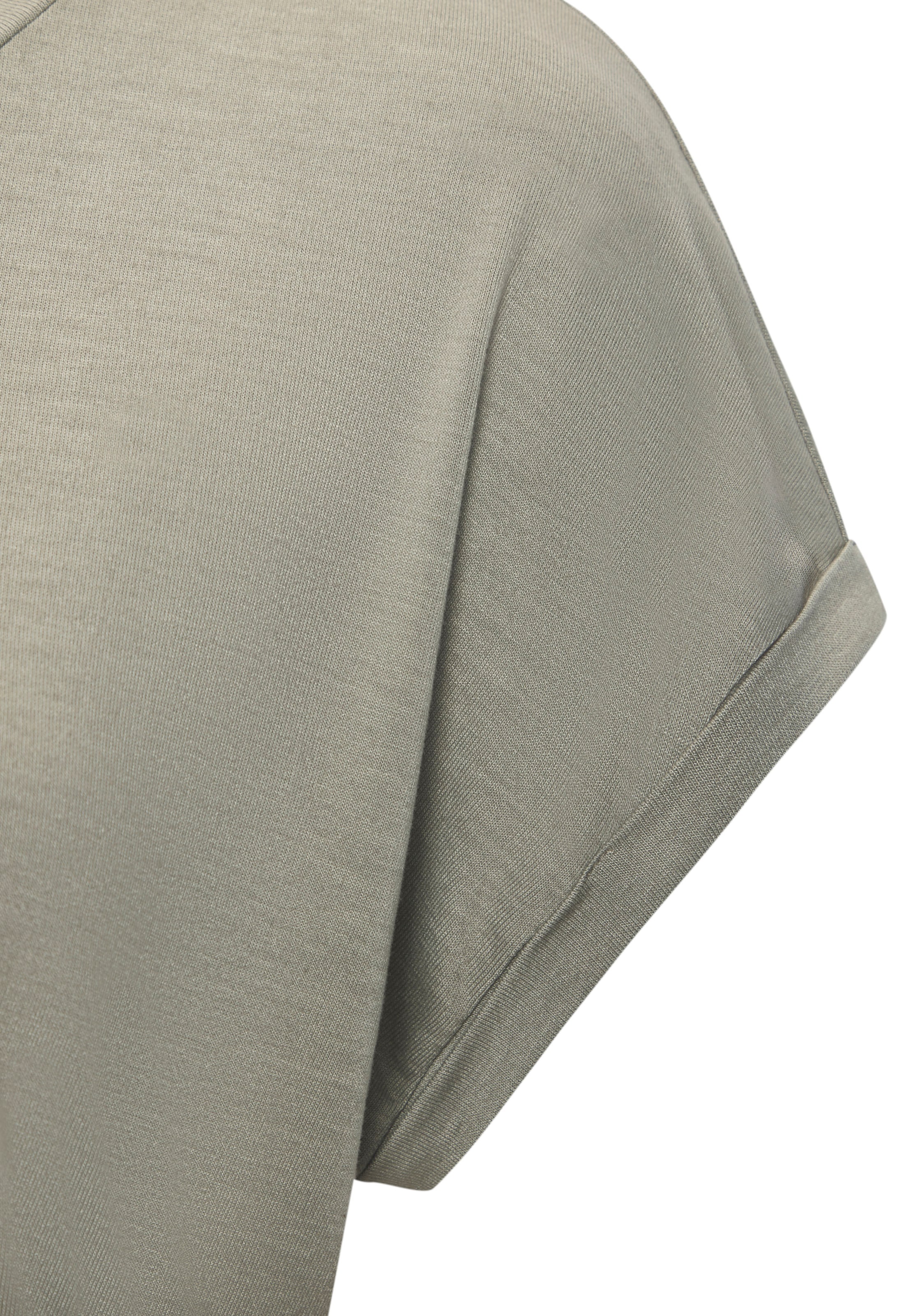 LASCANA Kurzarmshirt »mit schimmerndem Blumenprint«, aus elastischer Viskose-Qualität