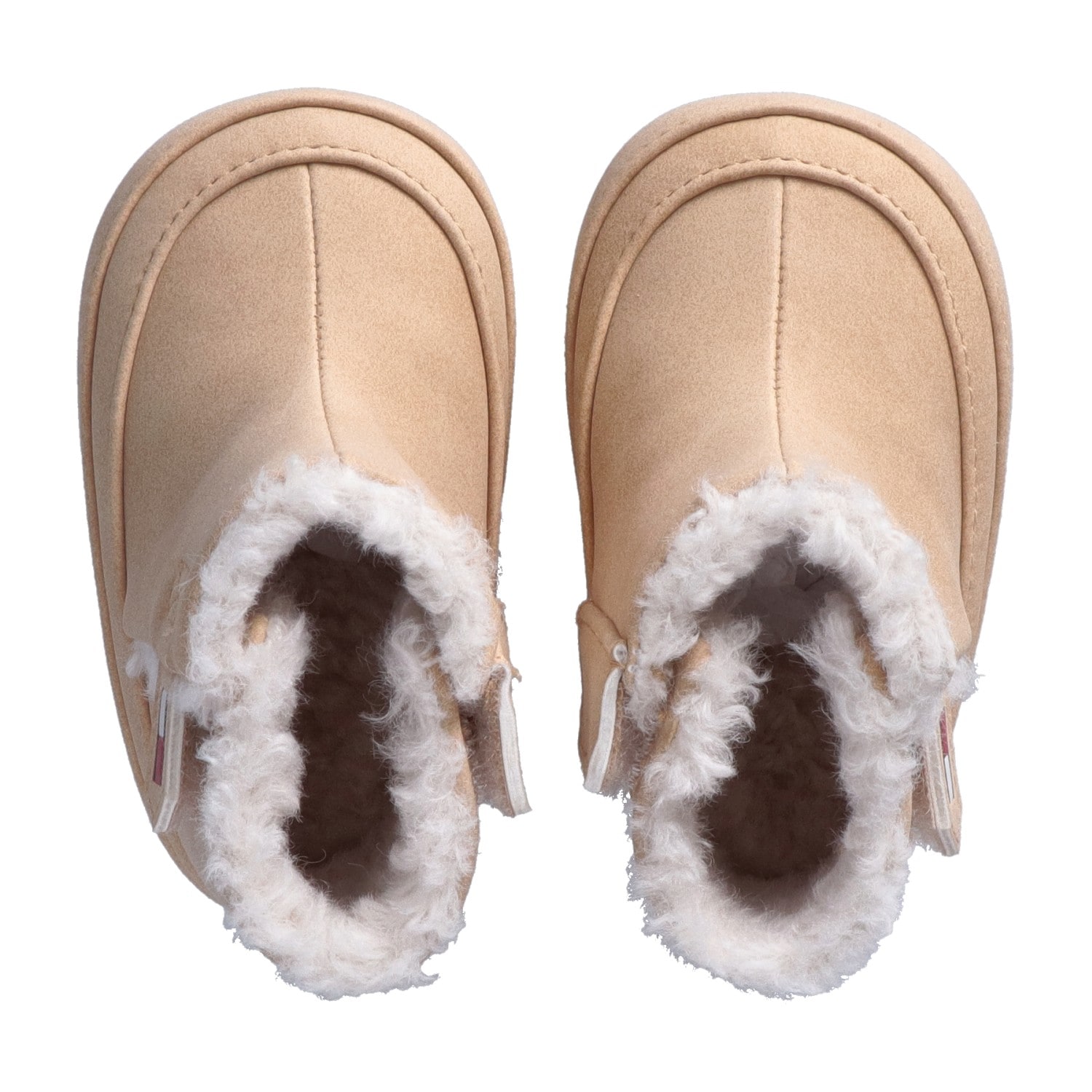Tommy Hilfiger Lauflernschuh  Babystiefel, Krabbelschuh für die Kleinsten, Fellimitat am Schaftrand