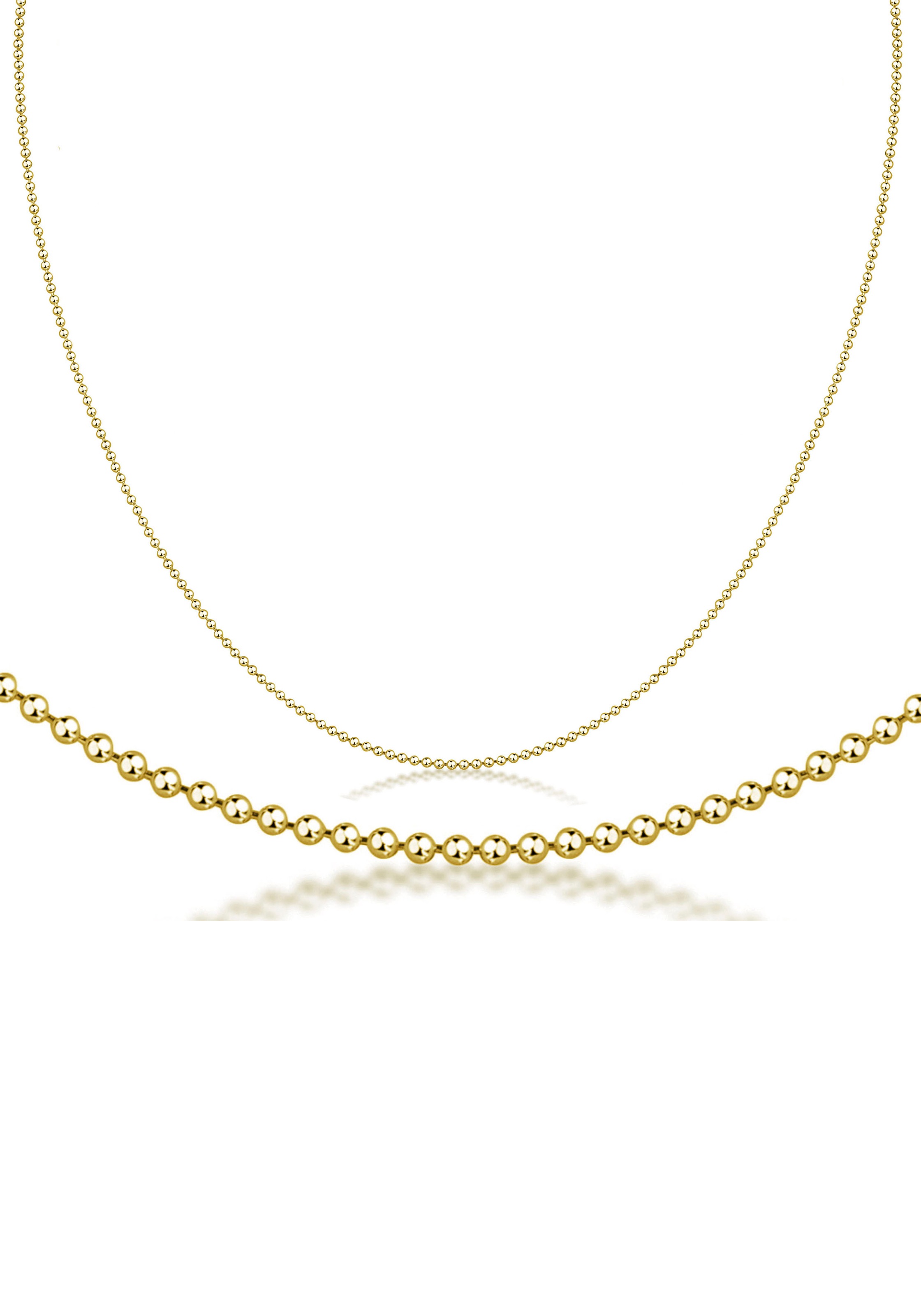 Firetti Collierkettchen »Schmuck Geschenk Silber 925 Kugelkettengliederung in mehreren Breiten« Made in Germany