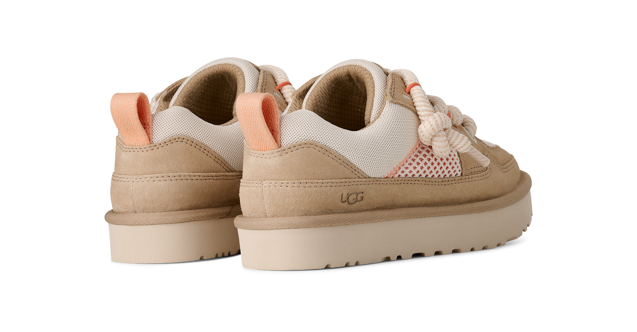 UGG Plateausneaker »LO LOWMEL MESH«  Schnürschuh, Halbschuh, Low Profile mit Kontrastbesätzen