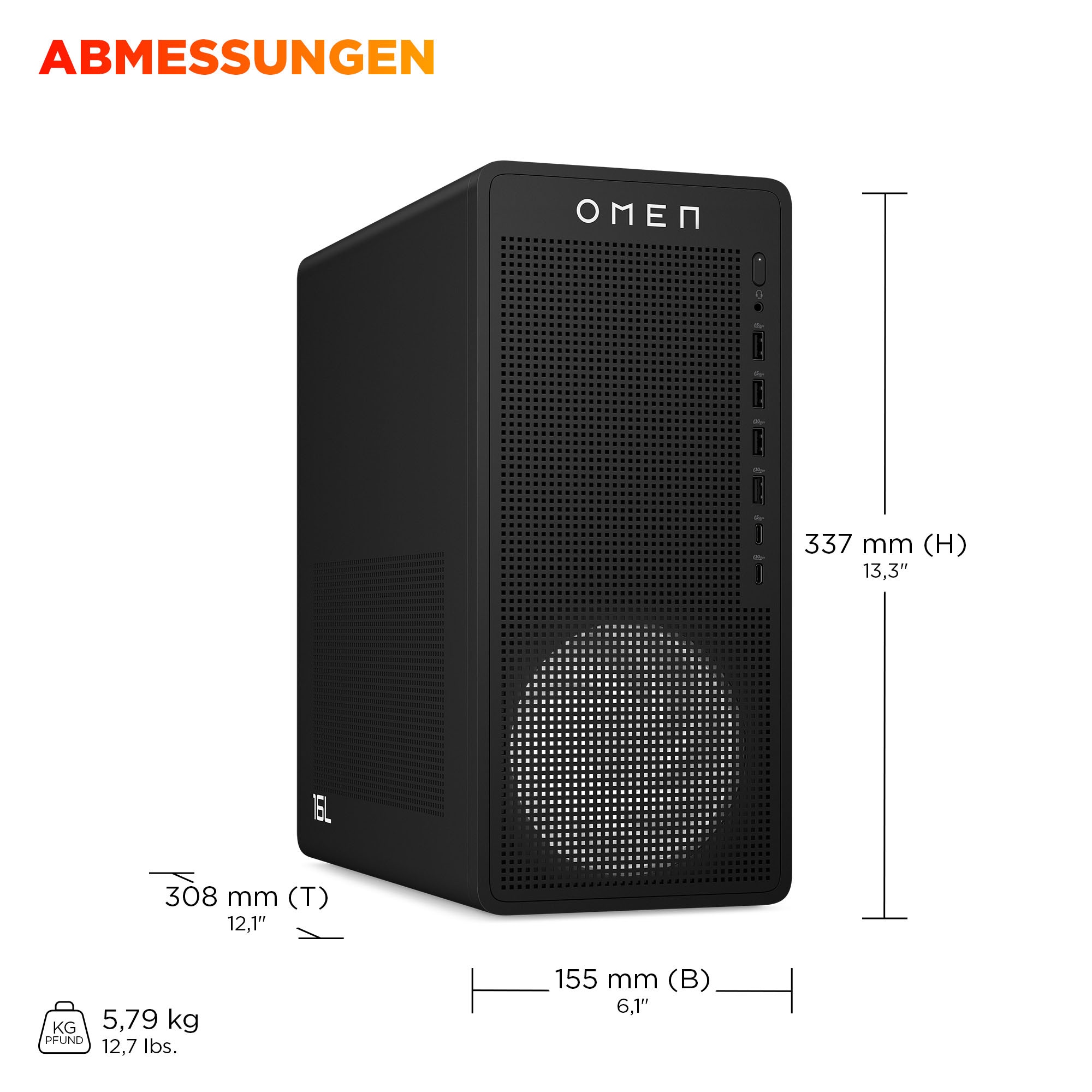 HP Gaming-PC »OMEN 16L DT TG03-0259ng«
