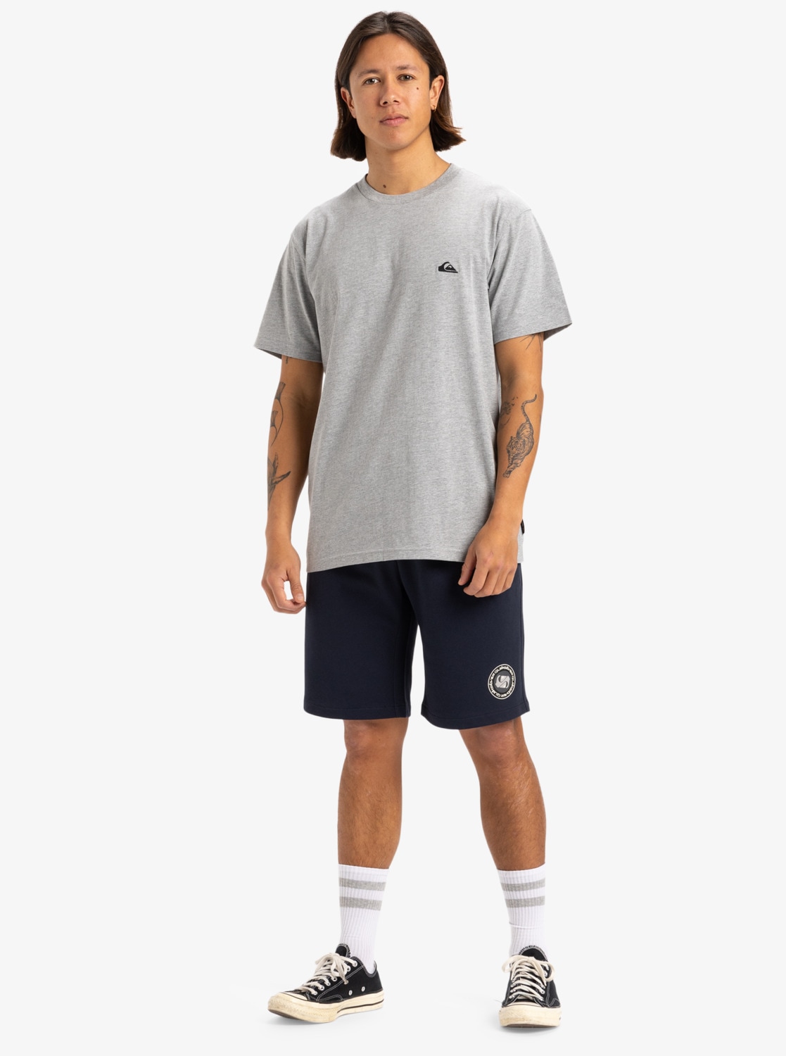 Quiksilver T-Shirt »BASIC SHORT SLEEVE TEE YOUNG MEN« für Erwachsene, sportlicher Stil, aus Baumwolle
