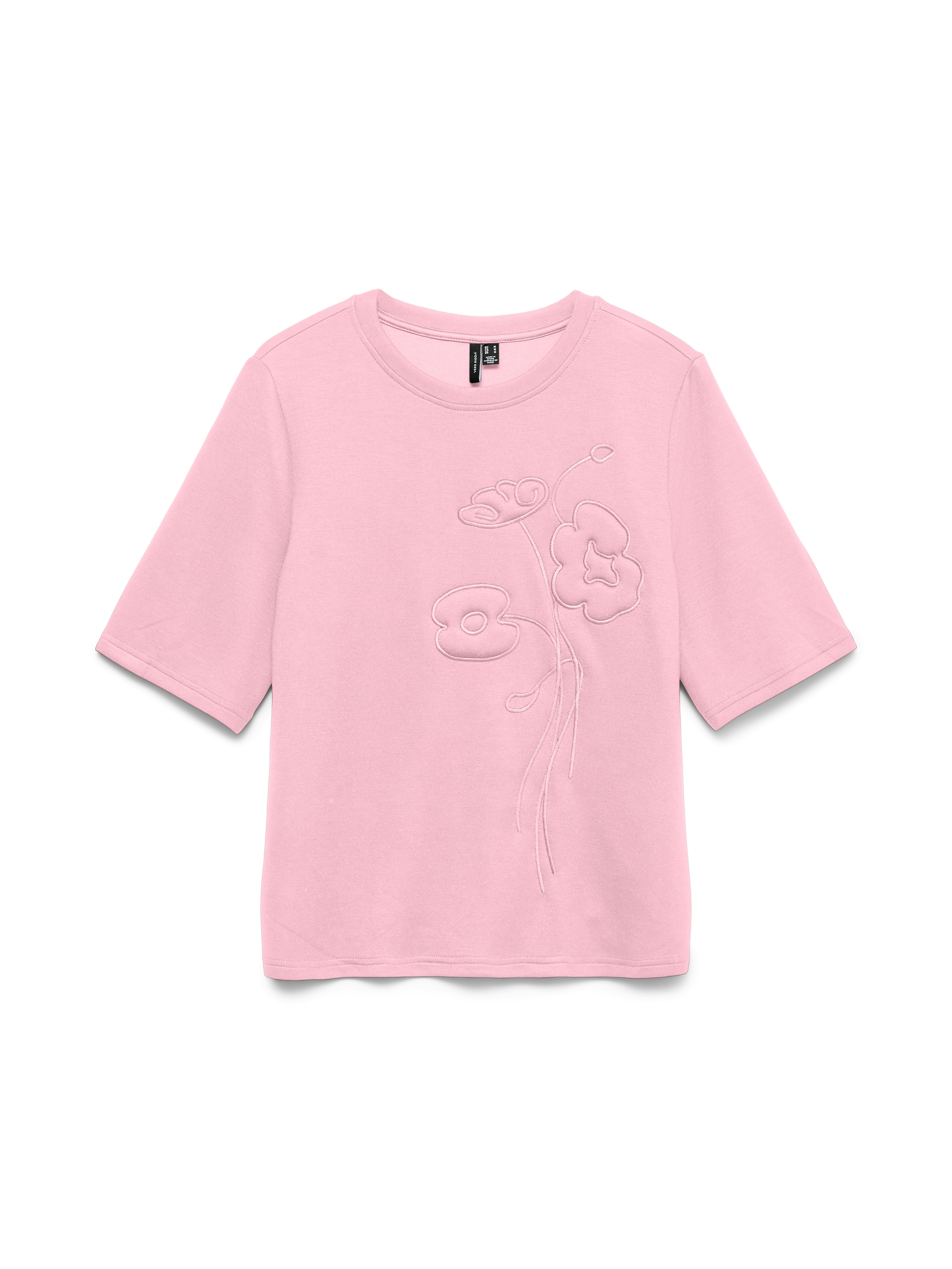 Vero Moda Kurzarmshirt »VMHALI SS EMBROIDERY TOP JRS« Viskosemischung