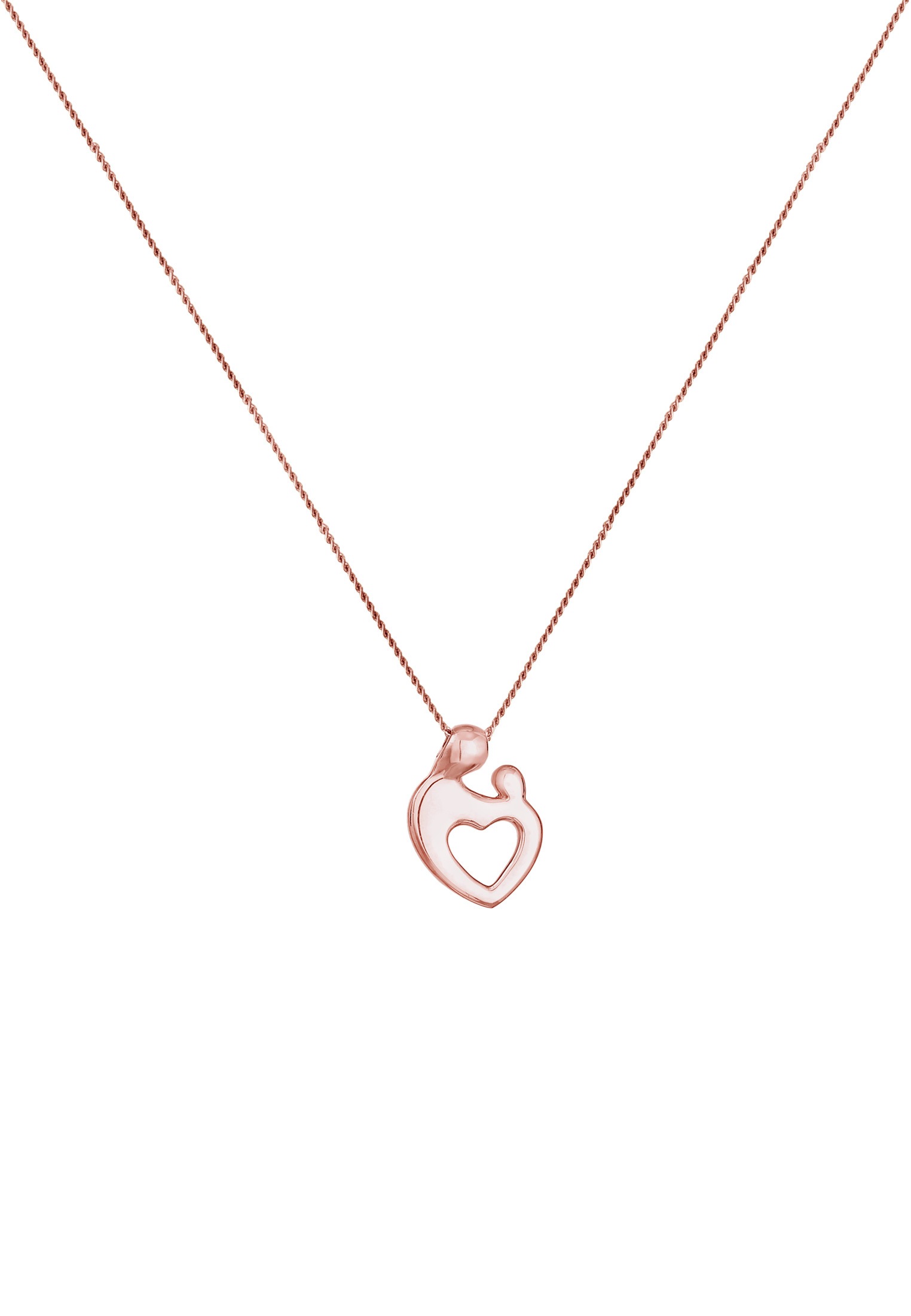 Elli Kette mit Anhänger »Halskette Mutter & Kind Herz 925 Silber«