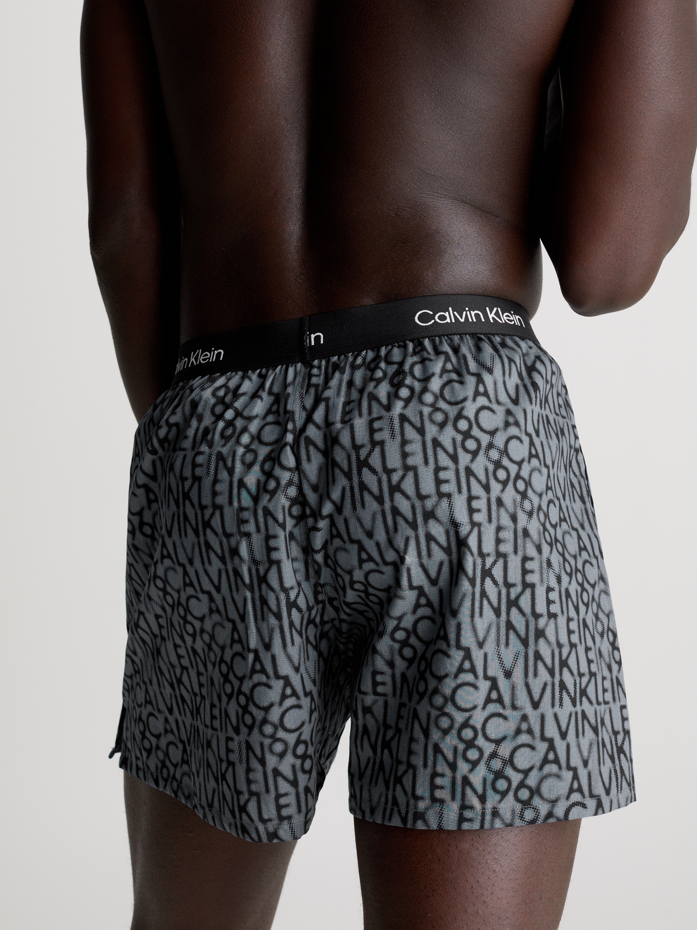 Calvin Klein Underwear Webboxer »BOXER SLIM 3PK«, (Packung, 3 St., 3er-Pack), mit Logoschriftzug