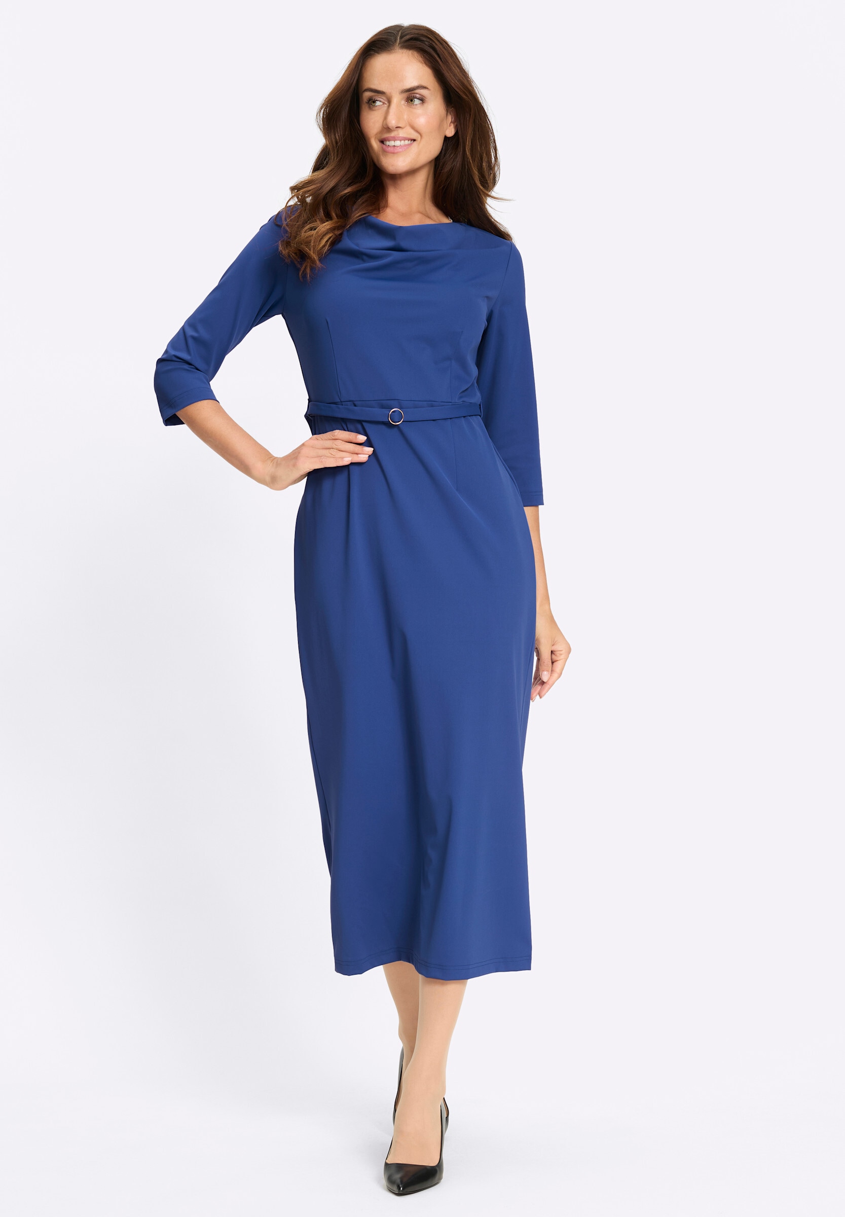 heine Jerseykleid »Jersey-Kleid Jerseykleid mit Gehschlitz hinten« Ohne Taschen