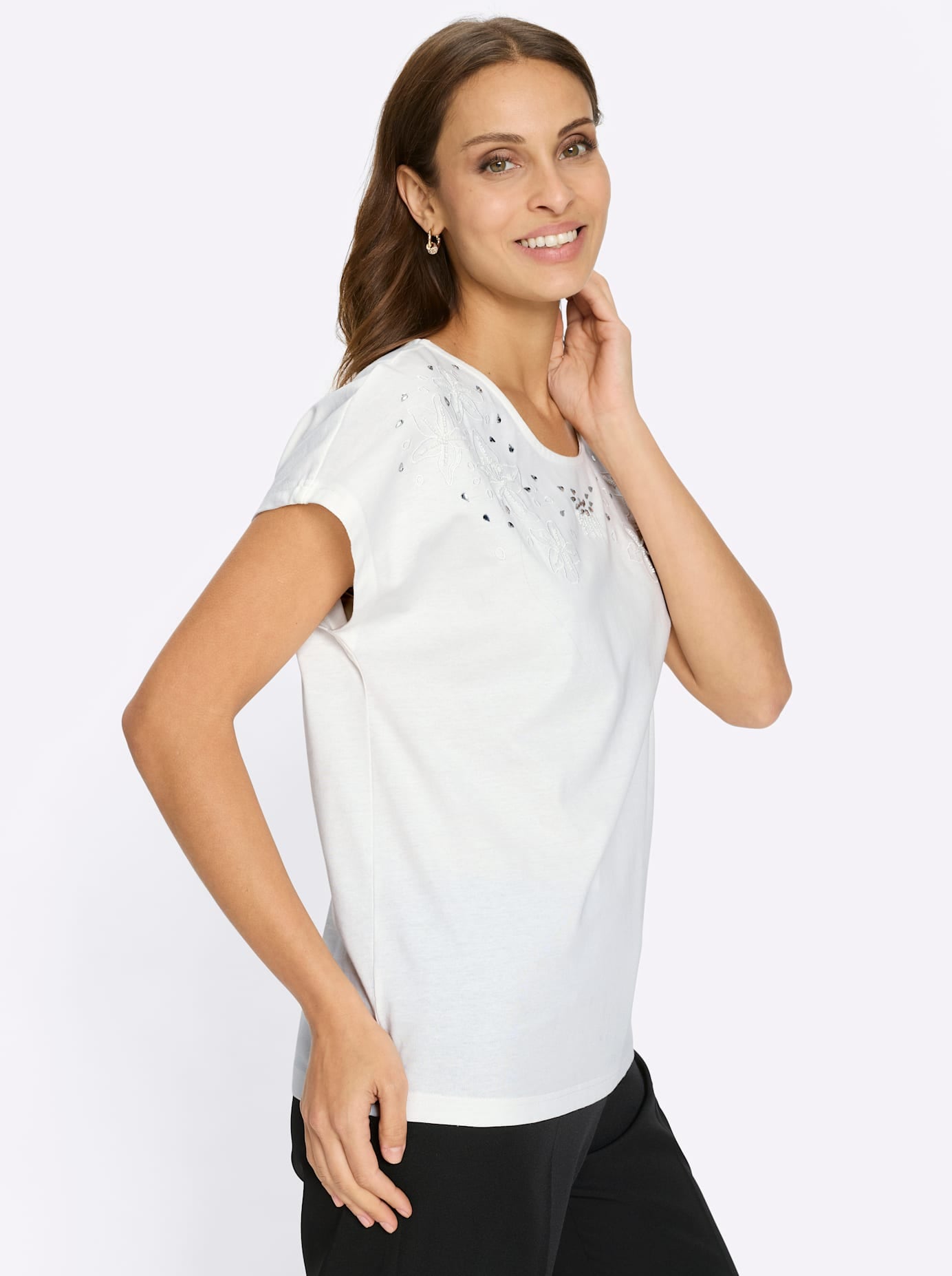 Lady Rundhalsshirt »Rundhals-Shirt« 1 tlg.