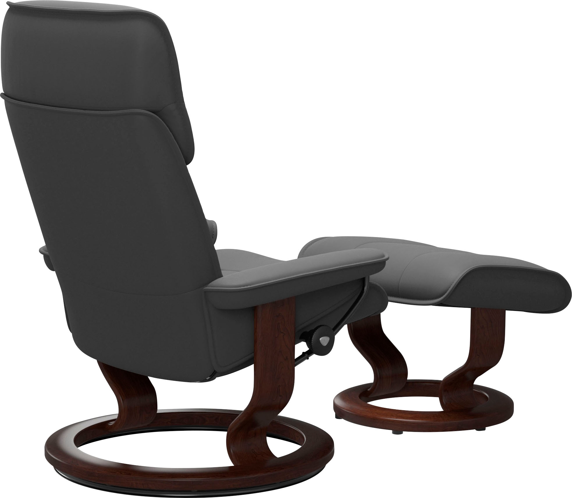 Stressless® Relaxsessel »Admiral«, (Set, Relaxsessel inkl. Hocker), mit Classic Base, Größe M & L, Gestell Braun