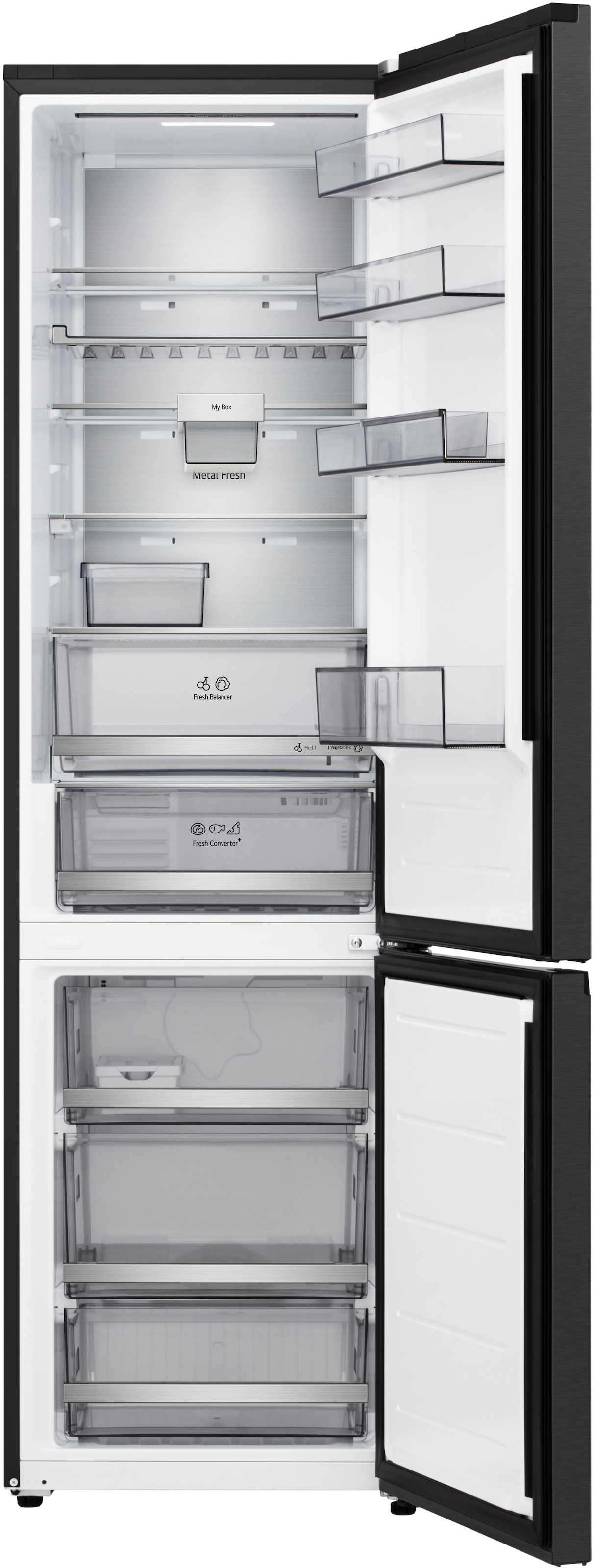 LG Kühl-/Gefrierkombination Serie 7 »GBBS726AEV« 203 cm hoch 59,7 cm breit Perfekter, passgenauer Einbau dank frontaler Luftzufuhr und Abluft