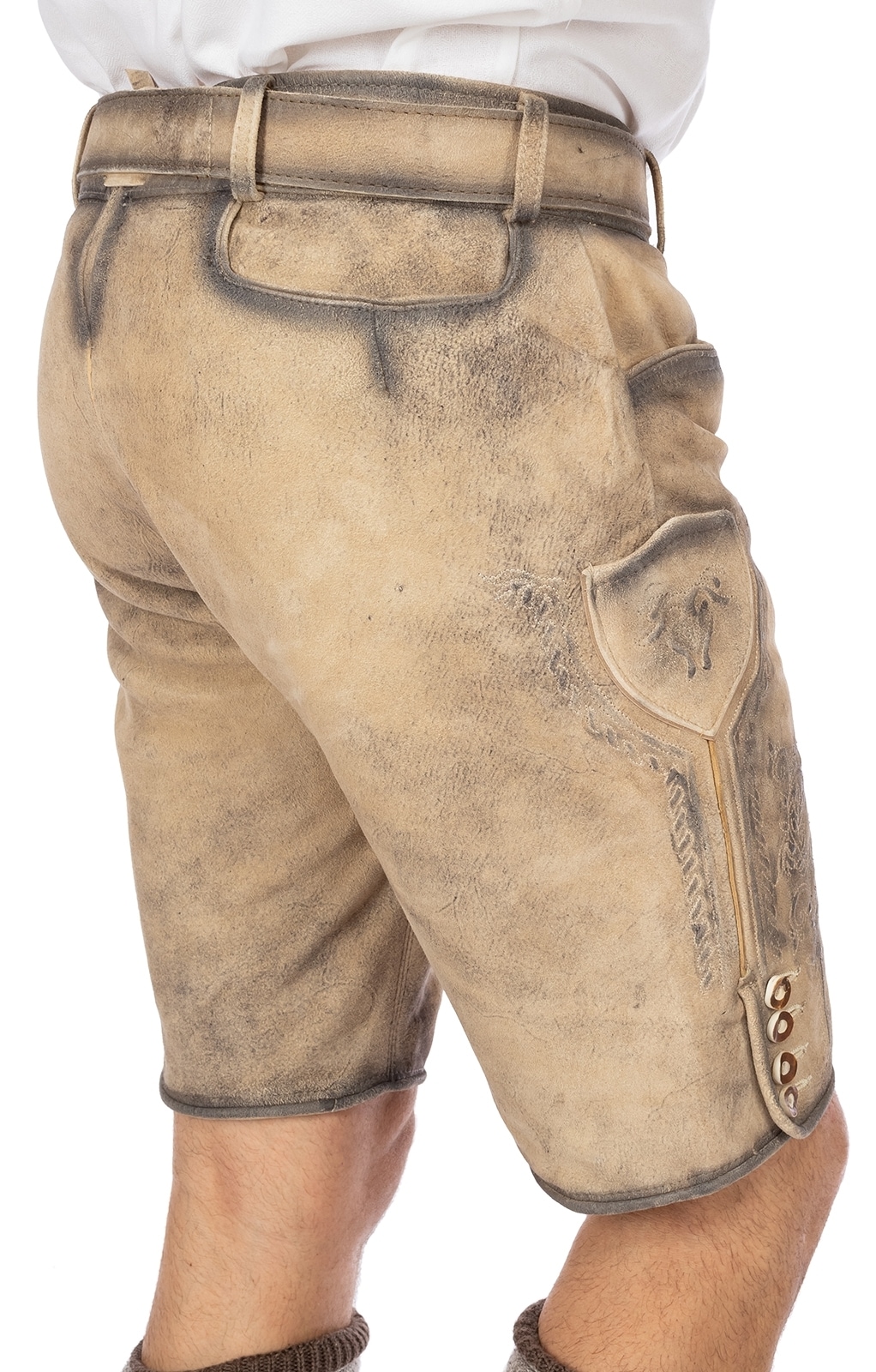 Gwandler Lederhose »Lederhose JONAS-gespeckt«