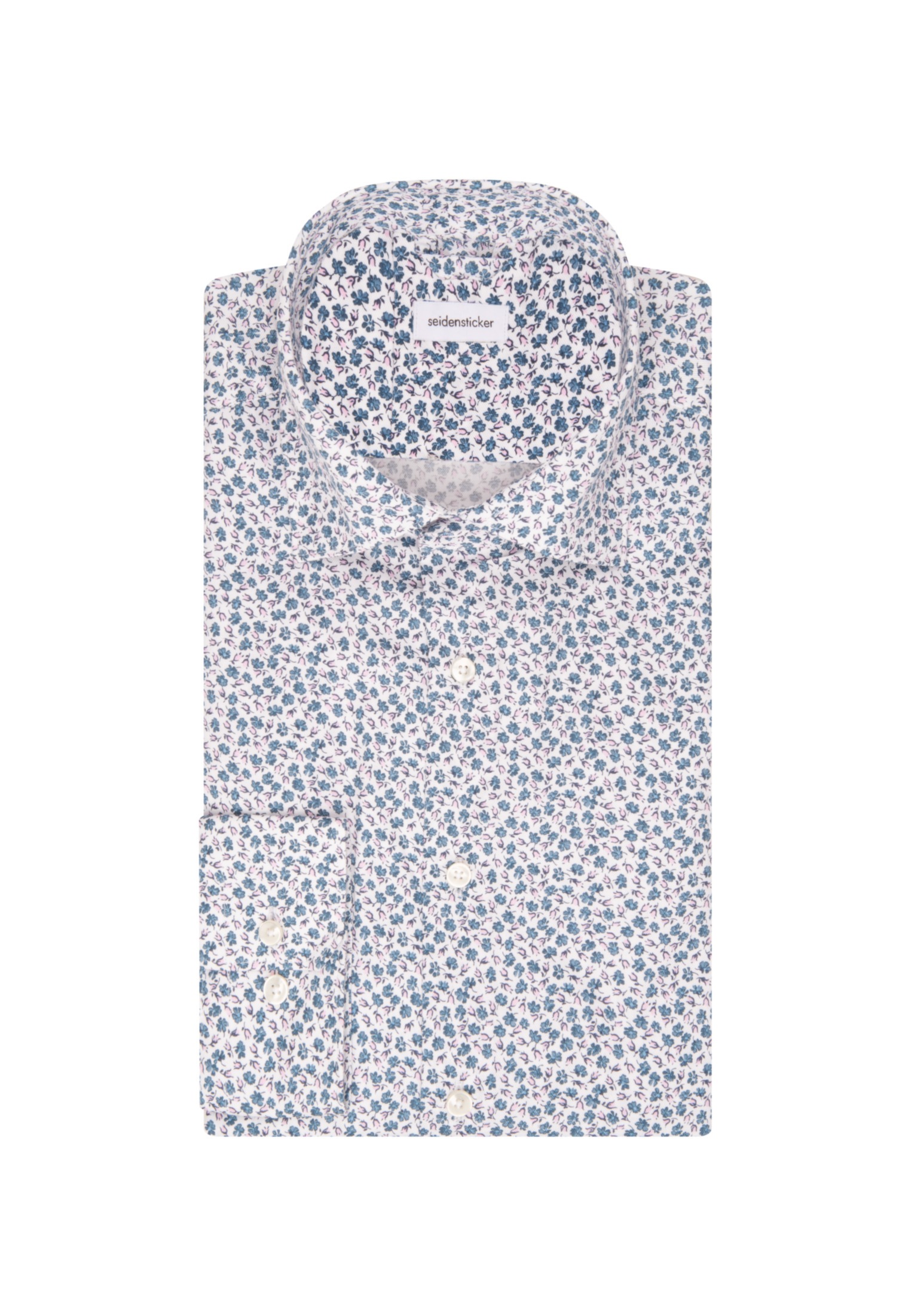 seidensticker Businesshemd »Slim«, Slim Langarm Kentkragen Floral