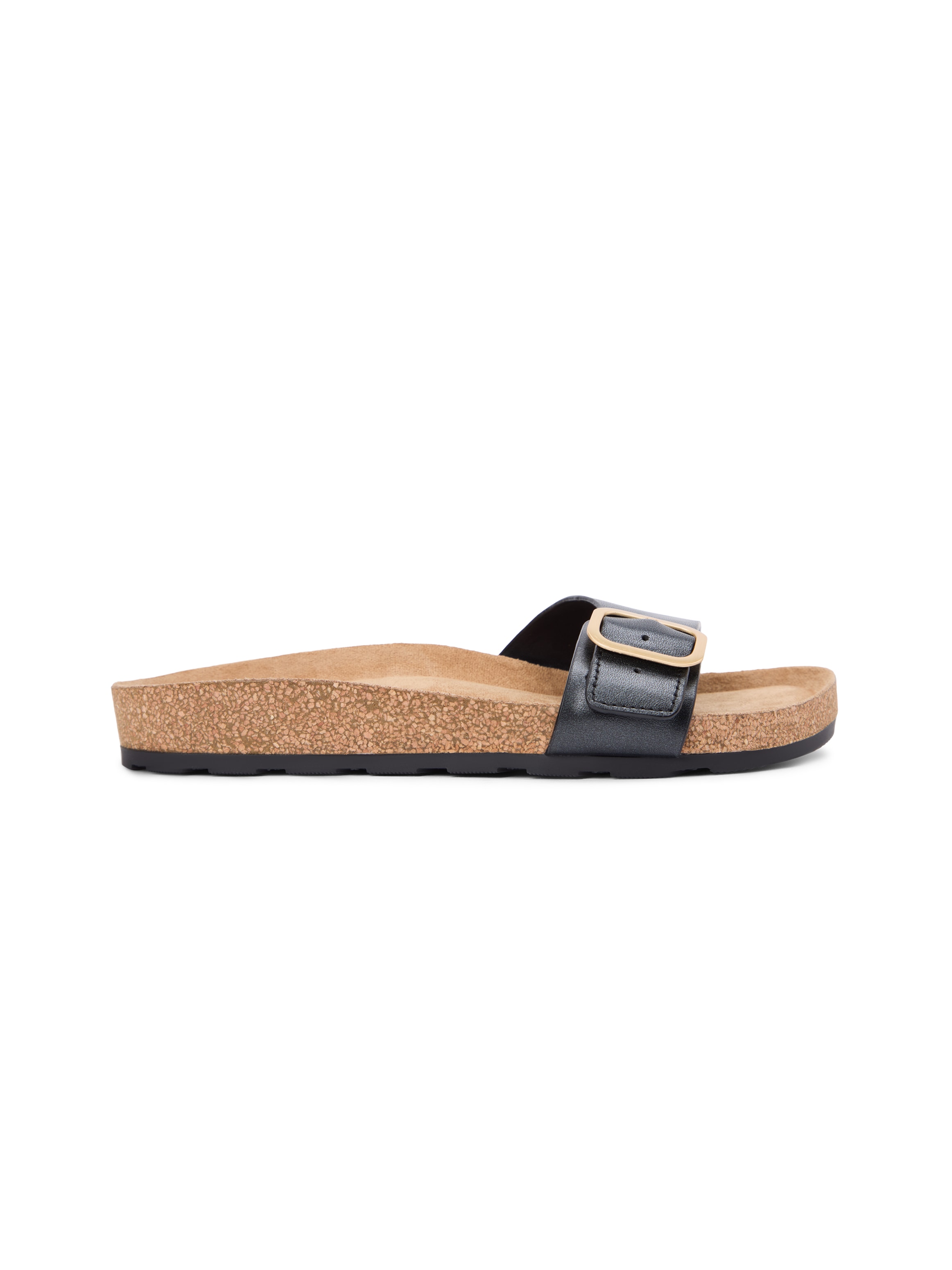 Tommy Hilfiger Pantolette »TH CLASSIC CORK SANDAL PEARL LTH«  Strandschuh, Pool Slides, Flat mit Logoemblem