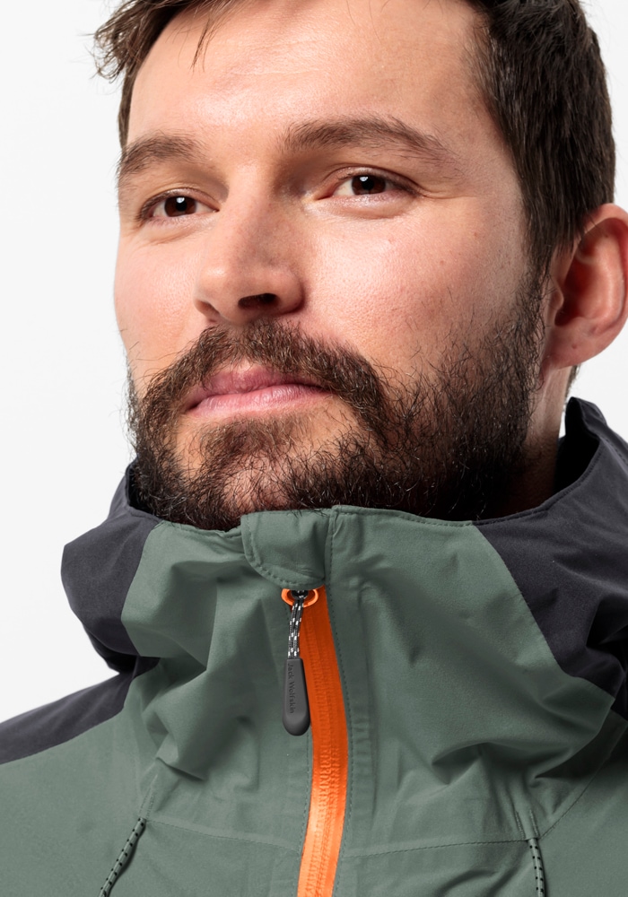 Jack Wolfskin Funktionsjacke »EAGLE PEAK 2L JKT M«, mit Kapuze