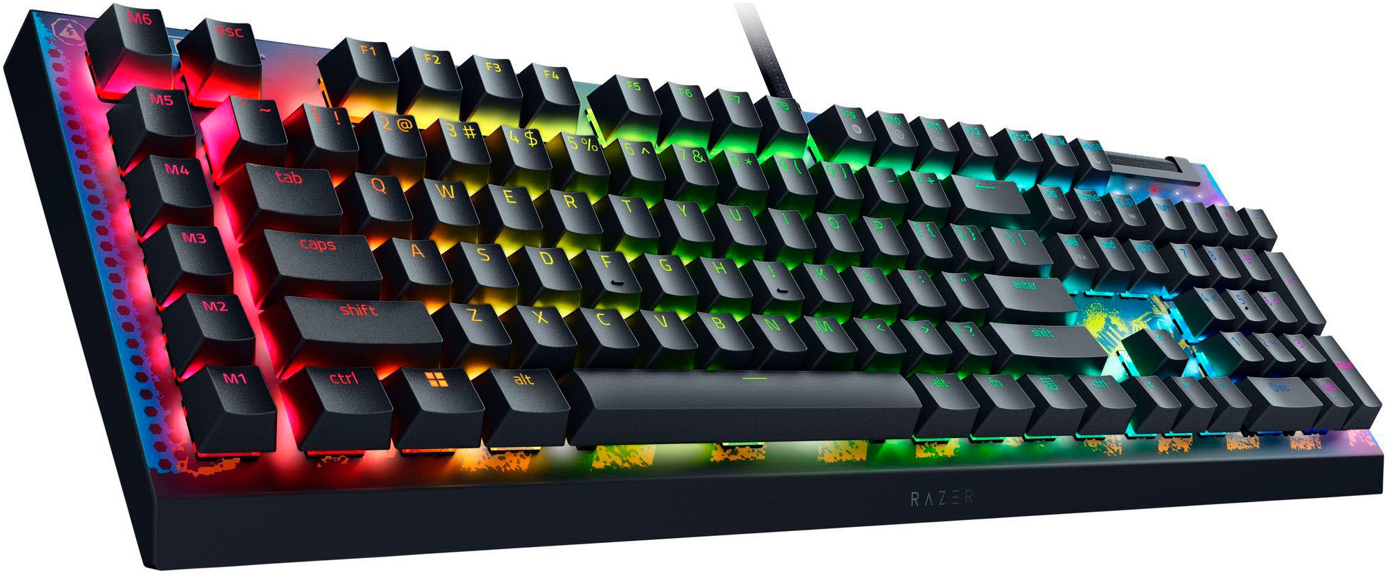 RAZER Gaming-Tastatur »BlackWidow V4 X Fortnite«, (Fn-Tasten-USB-Anschluss-Gaming-Modus-Makrotasten)