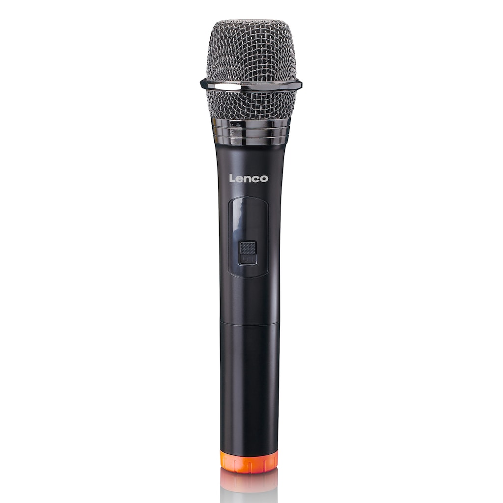 Lenco Mikrofon »MCW-011BK - Kabelloses Mikrofon mit 6,3 mm Receiver«