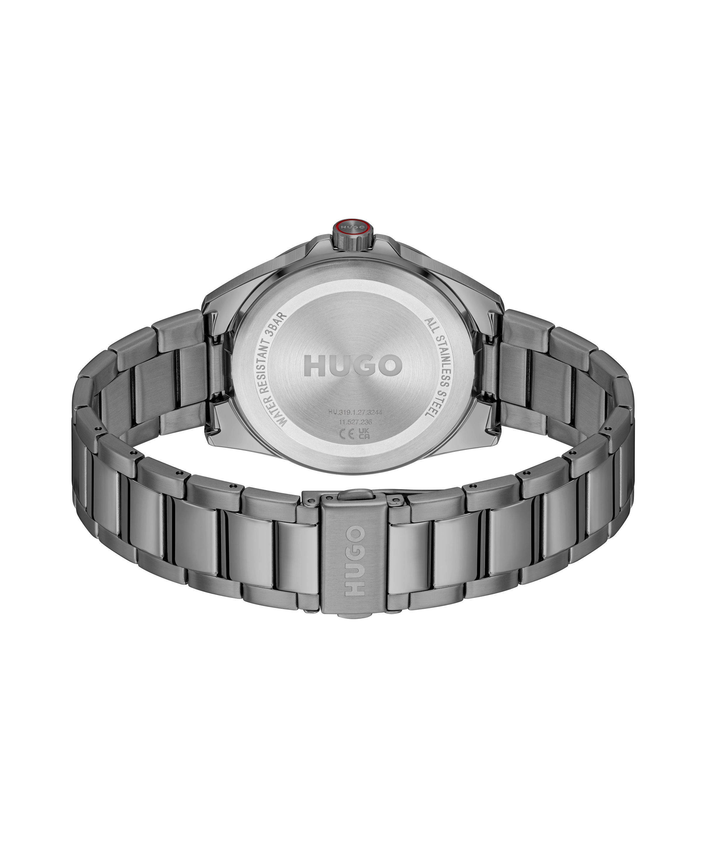 HUGO Quarzuhr »#SEAM« Armbanduhr, Herrenuhr, Edelstahlarmband, analog