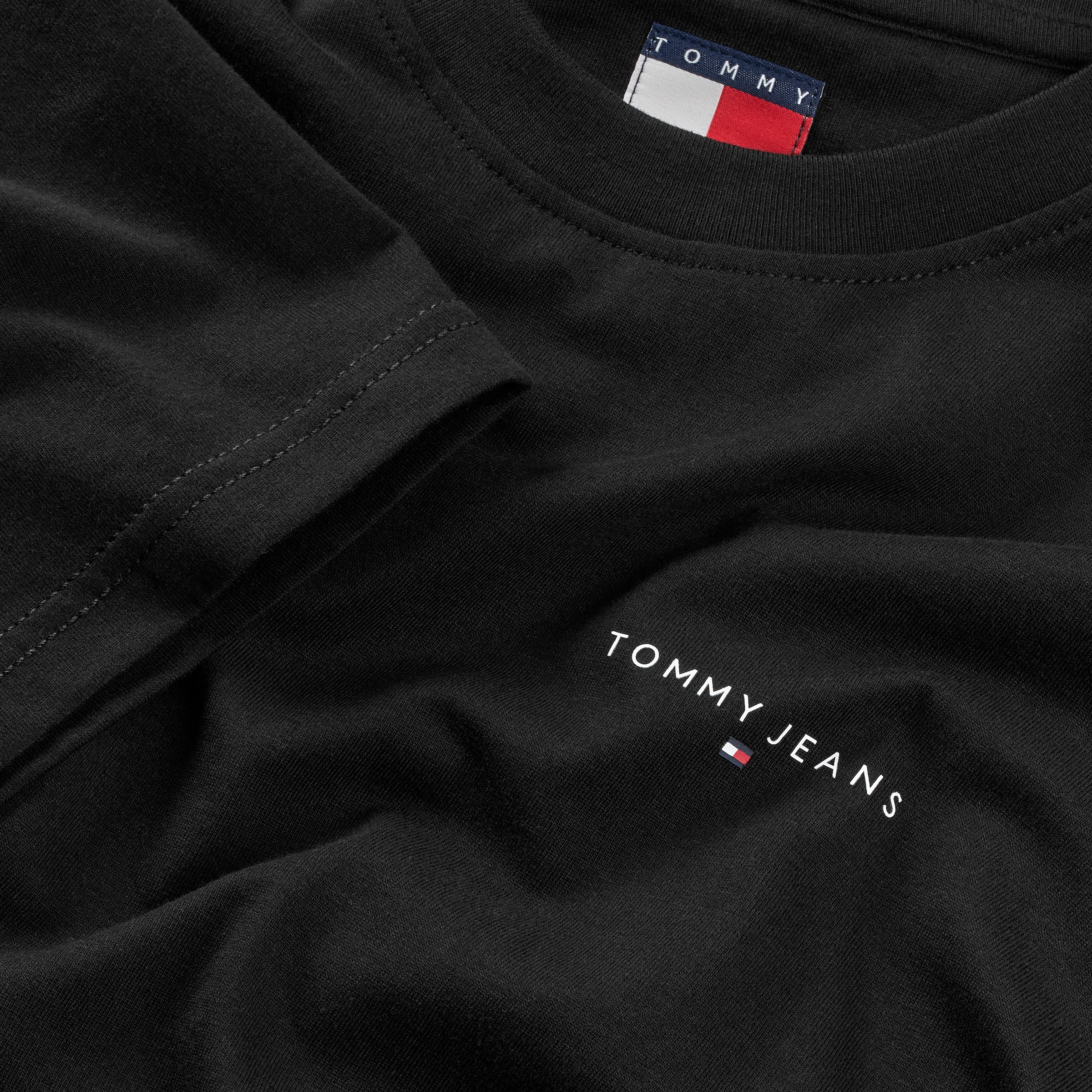 Tommy Jeans T-Shirt »TJM SLIM LINEAR CHEST TEE EXT« Mit Rundhalsausschnitt