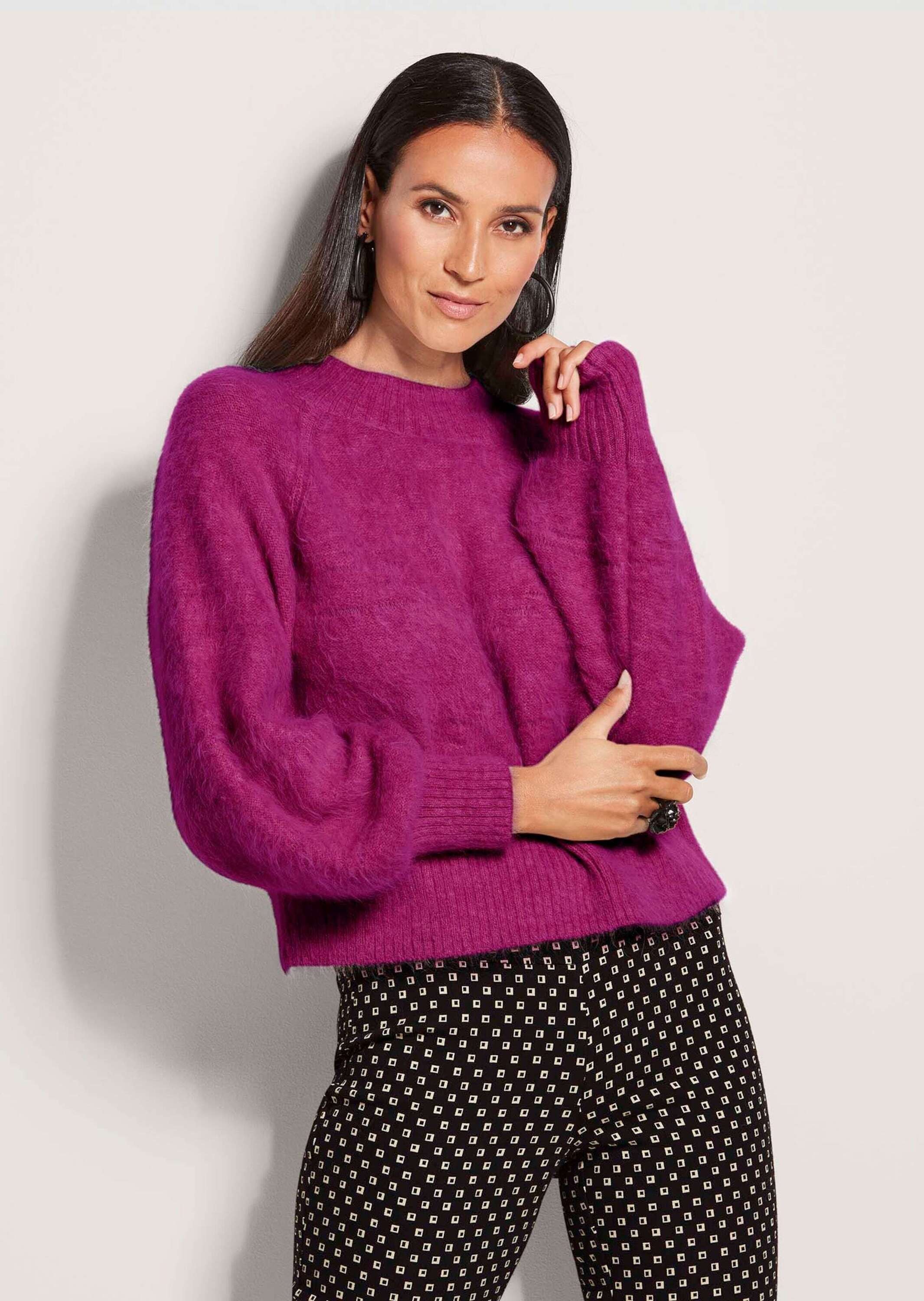 MADELEINE Longpullover »Pullover Stehkragen-Pullover«
