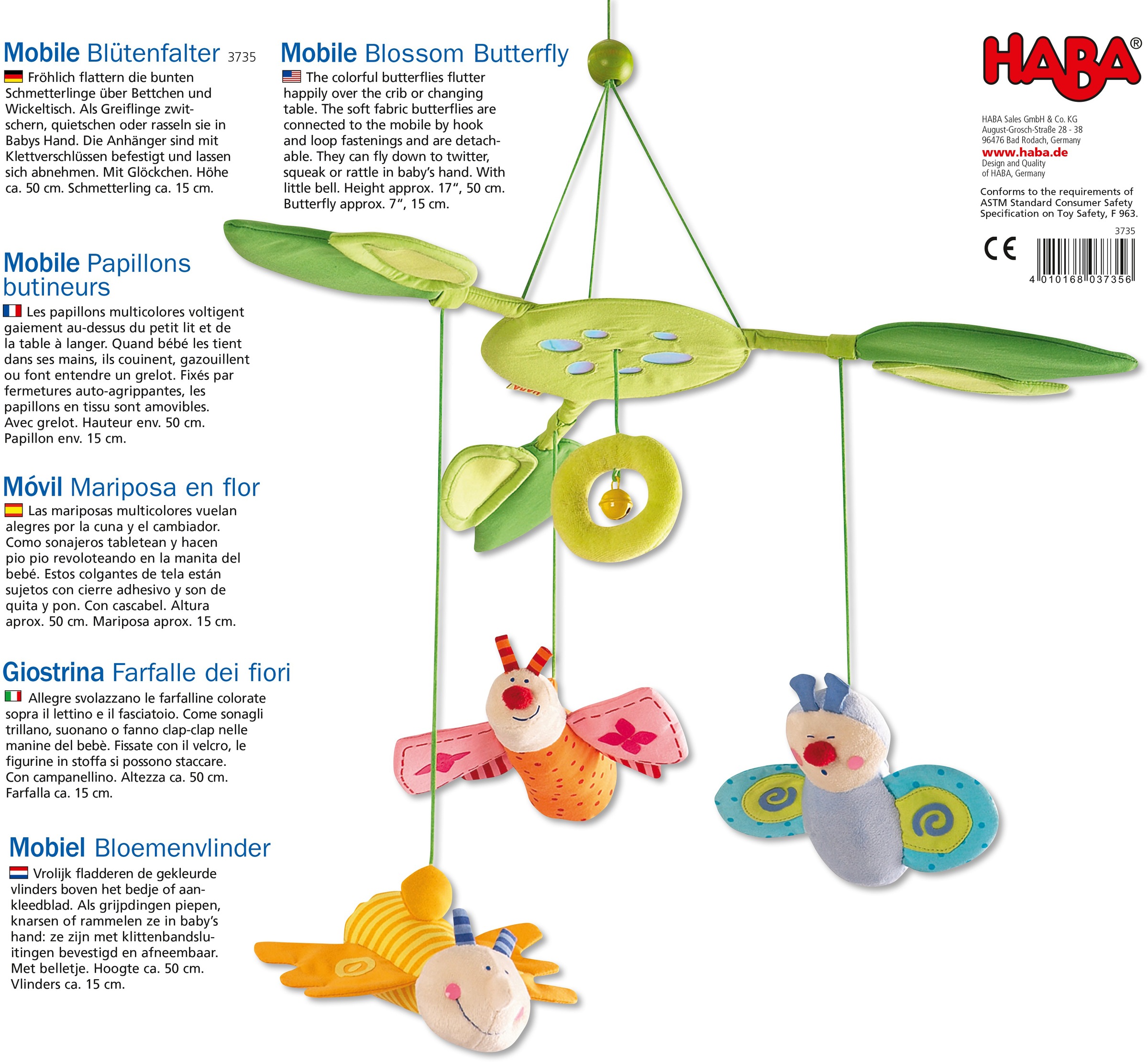 Haba Mobile »Blütenfalter«