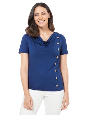 blaues Wasserfallshirt