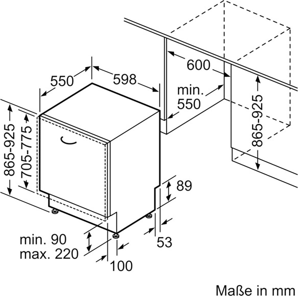 Constructa vollintegrierbarer Geschirrspüler »CB6VX01EBE«, CB6VX01EBE, 13 Maßgedecke