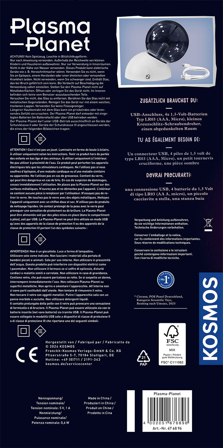 Kosmos Experimentierkasten »Plasma Planet«