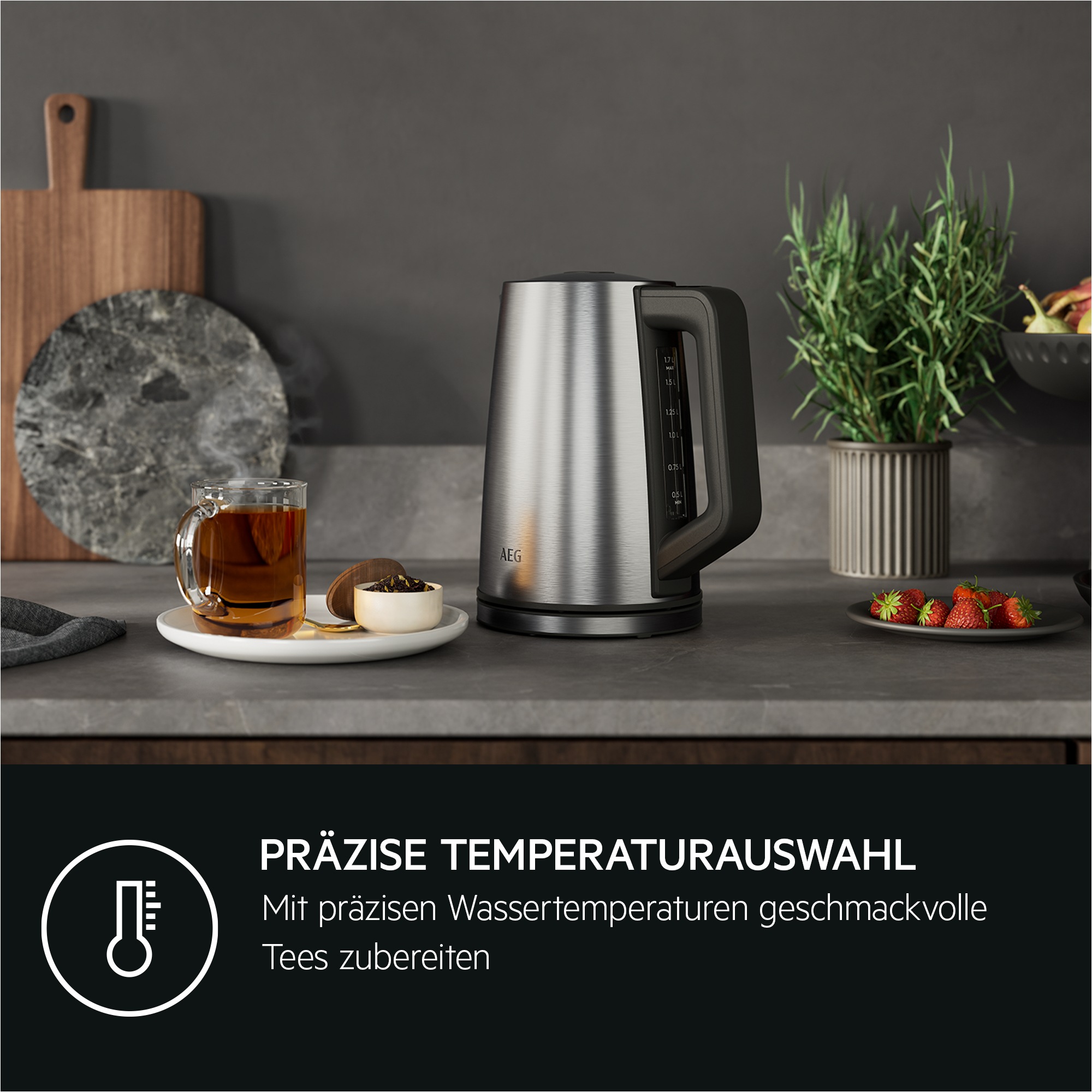 AEG Wasserkocher »K5-1-6ST«, 1,7 l, 2400 W