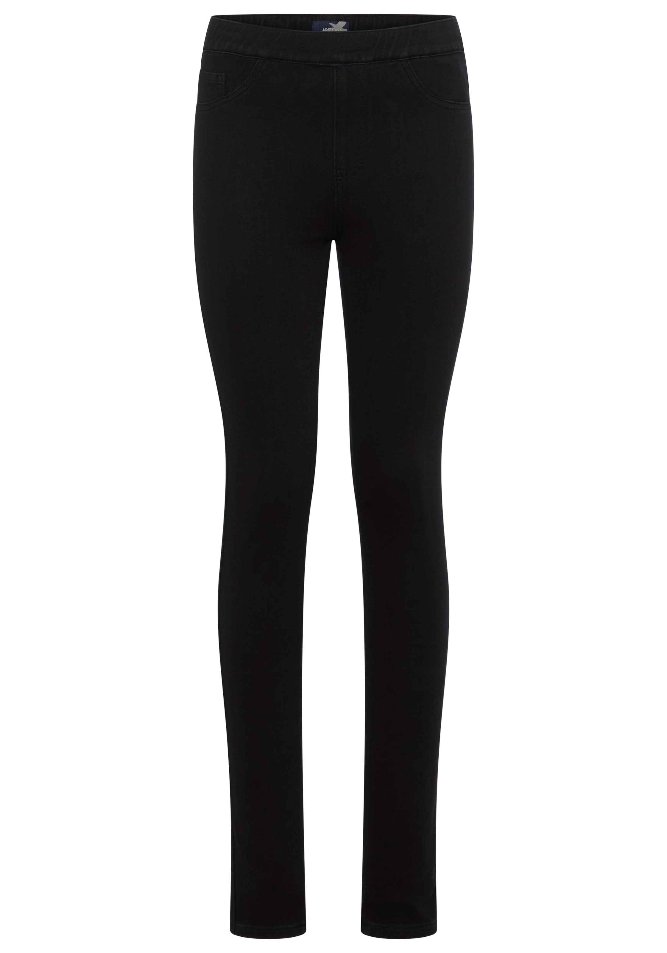 Arizona Jeansjeggings »im 4 Way Stretch, Quer- und Längselastisch, Skinny« Skinny Fit, extra enge Beinform, normale Leibhöhe, unifarbene Optik