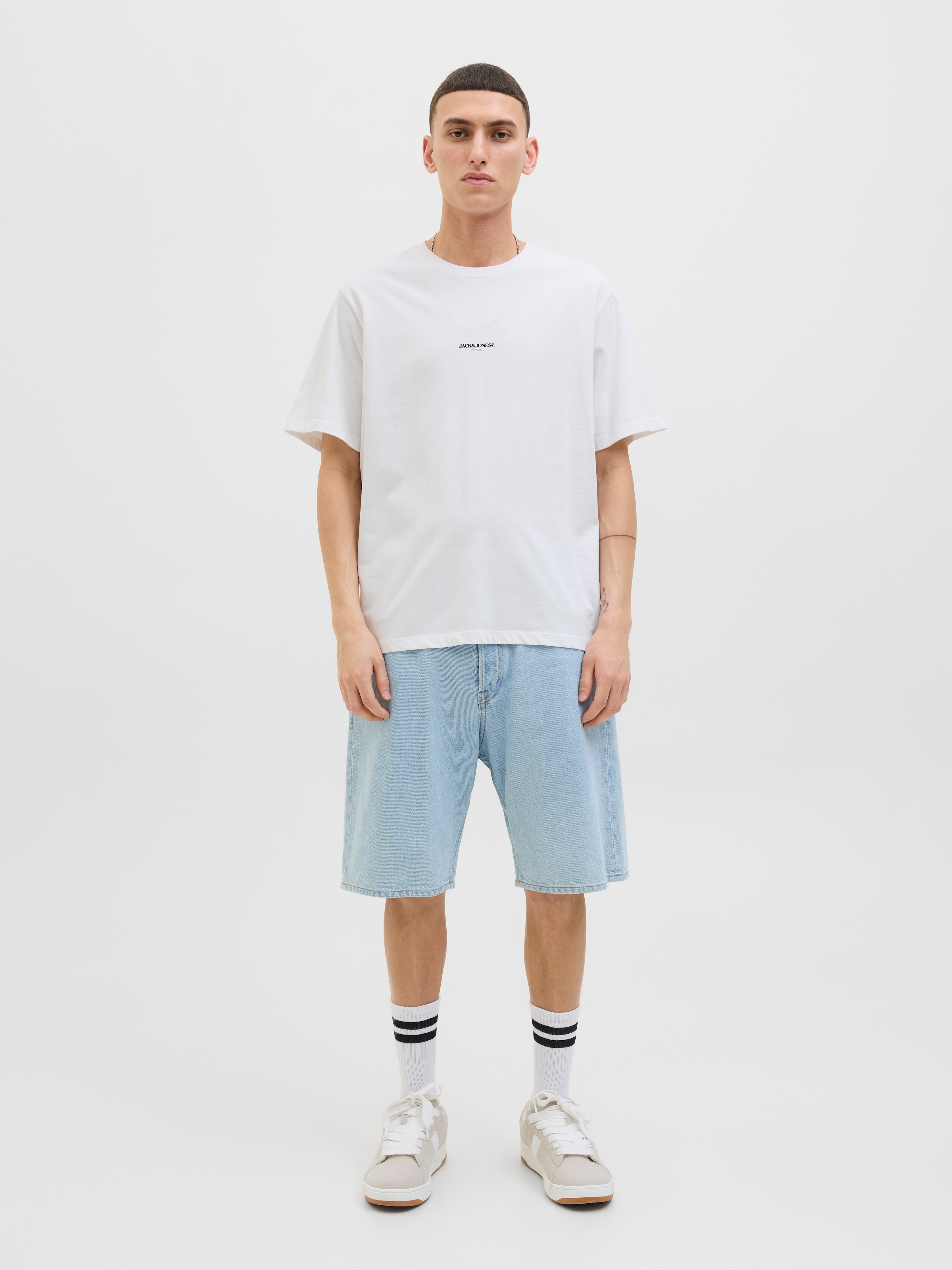 Jack & Jones Print-Shirt »JORTAVIRA POSTER TEE SS CREW NECK«, mit Backprint