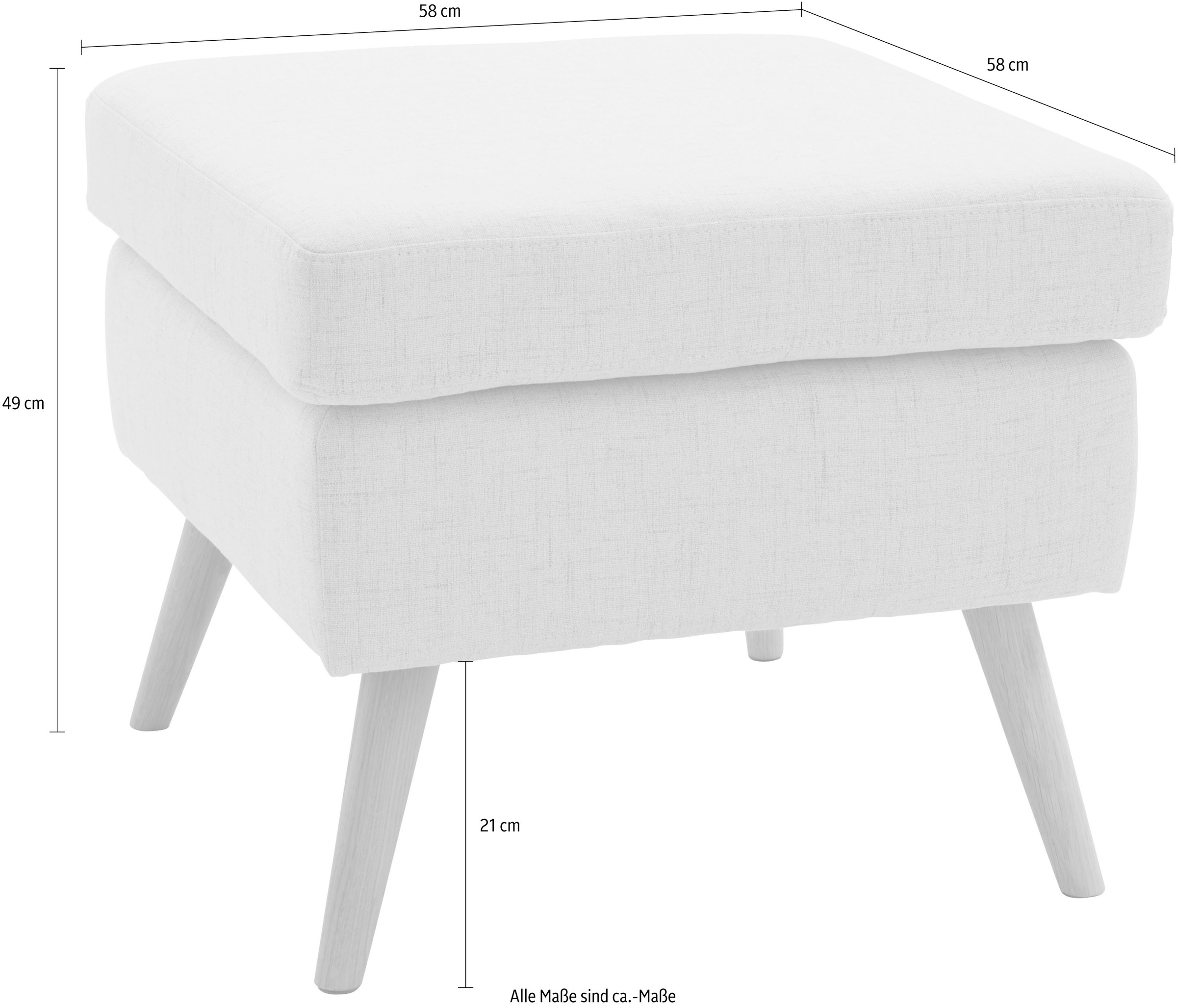Home affaire Hocker »Salla« Bezug auch in Luxus-Microfaser in Teddyfelloptik