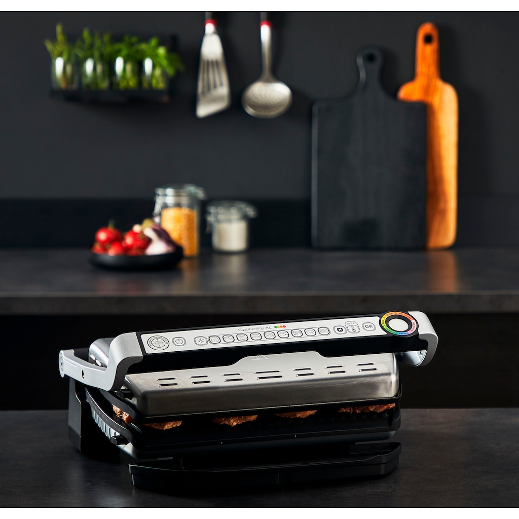 Tefal Kontaktgrill »GC724D OptiGrill+ XL«, 2000 W, Backschale, 9 voreingestellte Programme, 4 Temperaturlevel