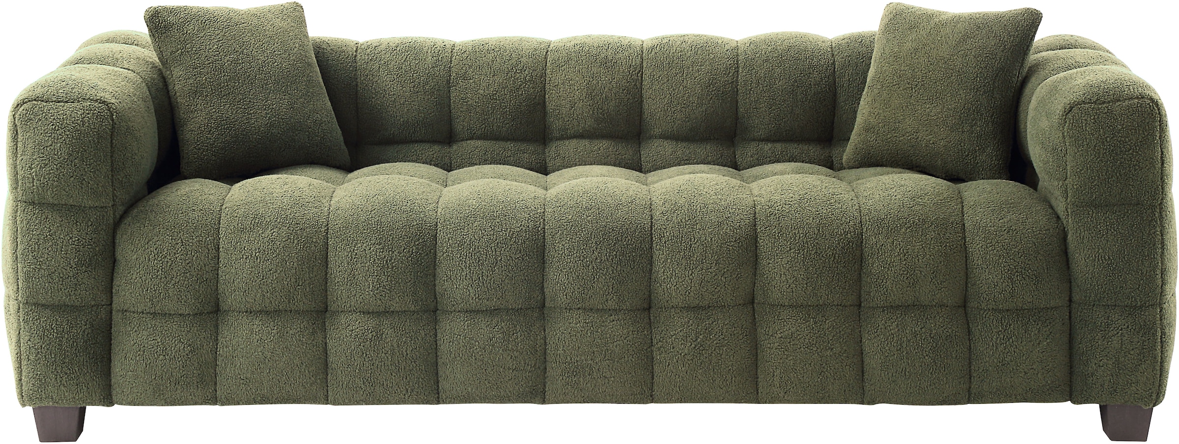 ATLANTIC home collection 3-Sitzer »Stella«, inkl. 2 Zierkissen und mit modernem Teddy Stoff
