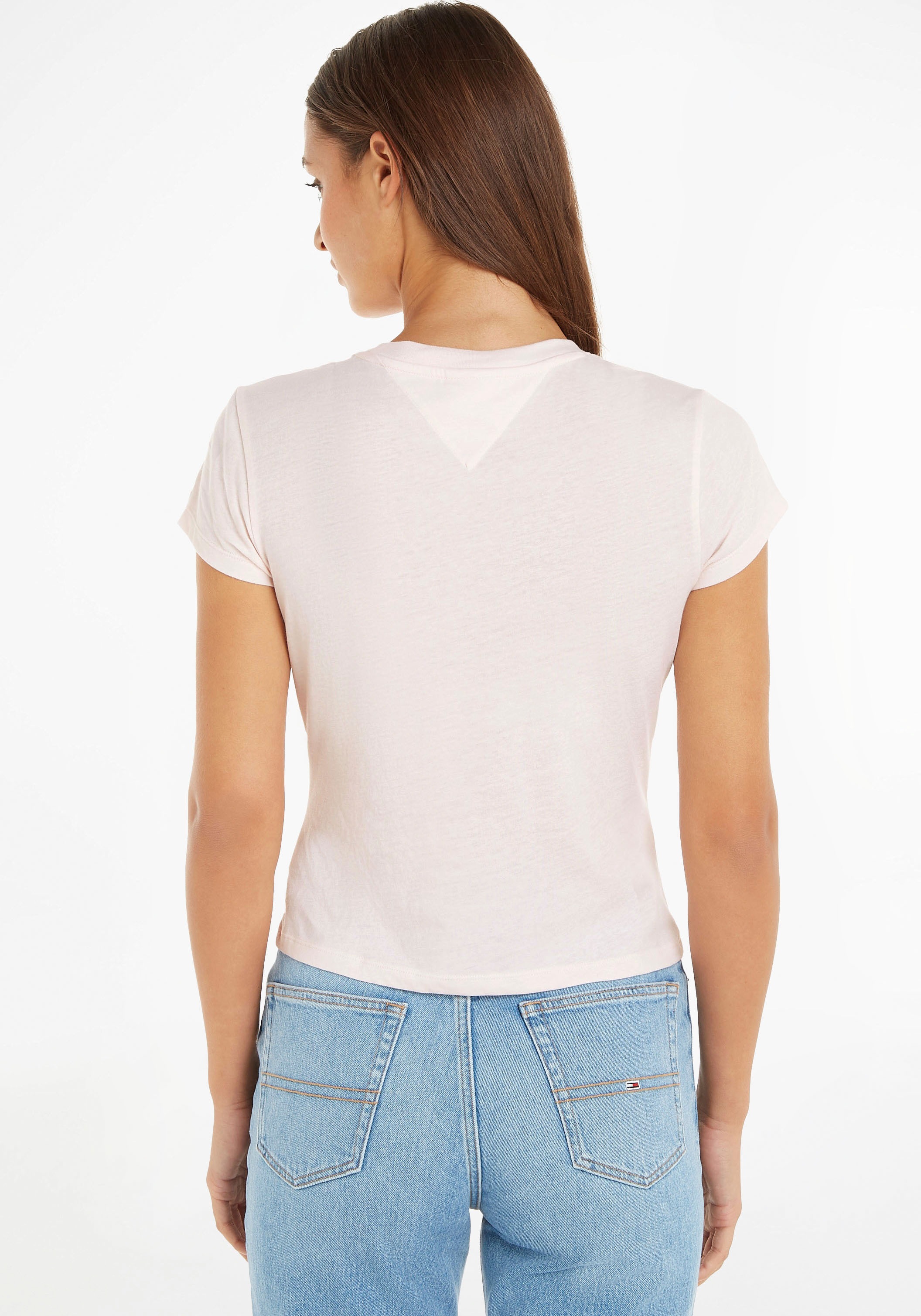 stylisches »TJW ESSENTIAL mit Tommy 1 BBY Jeans Logodruck LOGO SS«, bestellen bei Damen-T-Shirt T-Shirt und OTTO trendiges