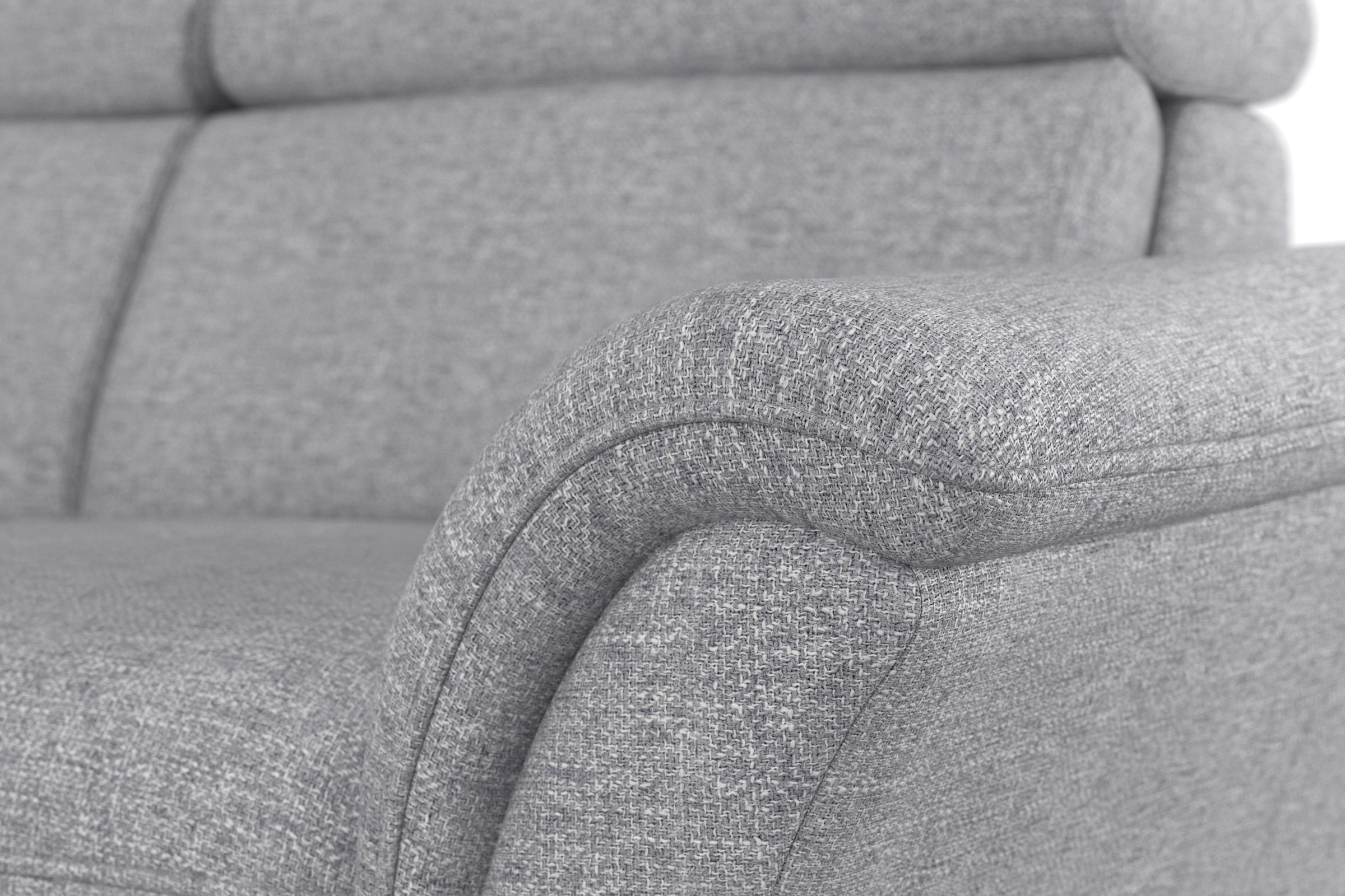 Home affaire Ecksofa »Lindgren L-Form«, wahlweise mit Bett mit klappbaren Rollen, Kasten und Kopfverstellung