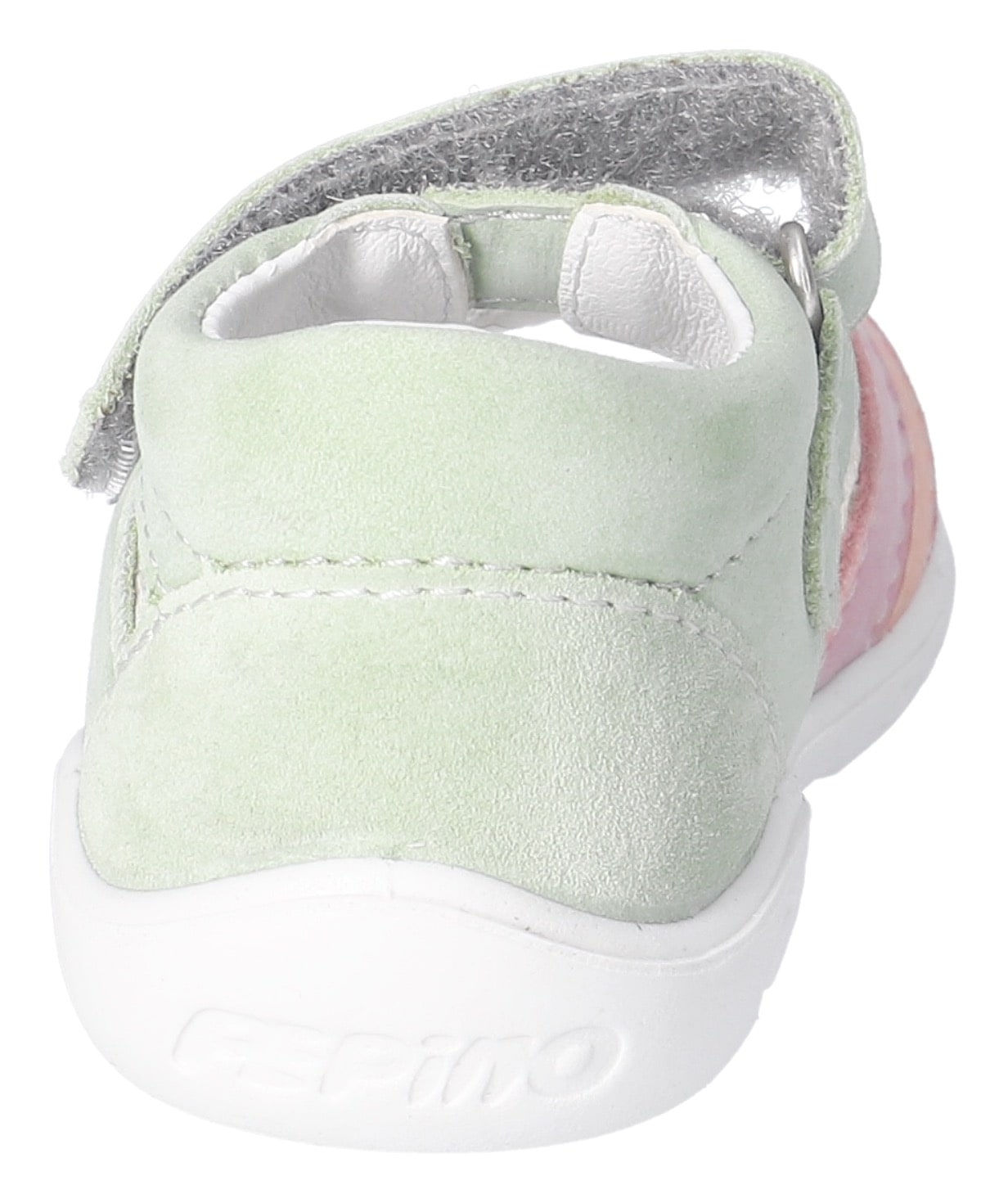 PEPINO by RICOSTA Sandale »Tia WMS: mittel«, Klettsandale im Regenbogendesign, WMS, Größenschablone zum Download