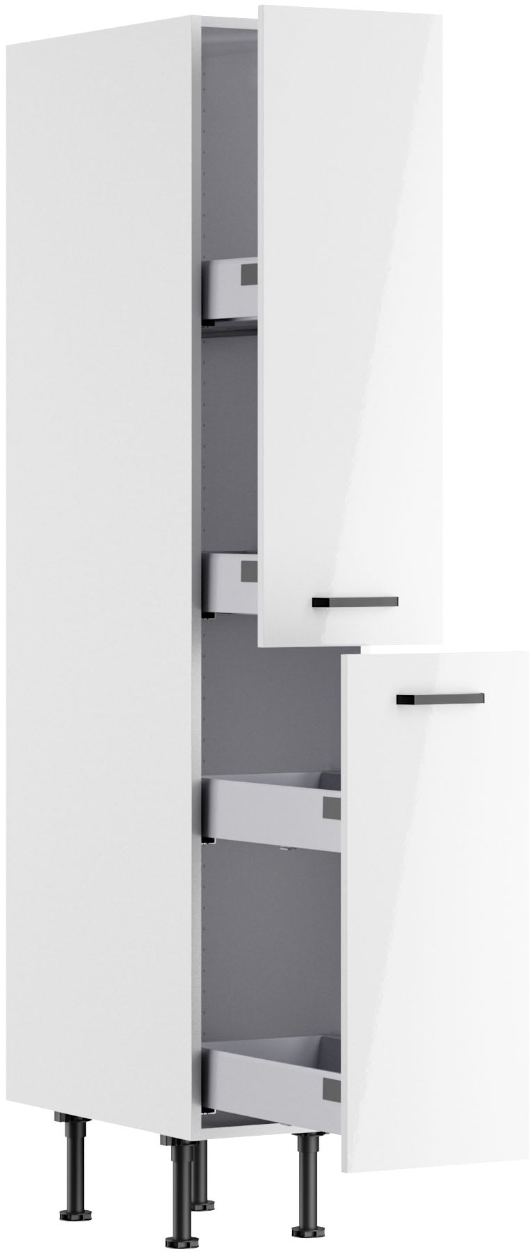 KOCHSTATION Apothekerschrank »KS-Paula« 30 cm breit, 176 cm hoch, 2 Auszüge, 4 Ablagen